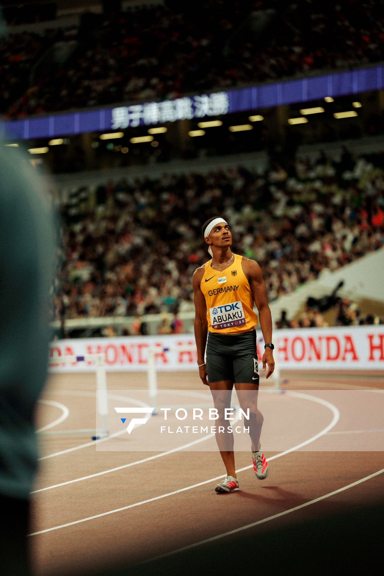 Joshua Abuaku (GER) during the World Athletics Championships on 15.09.2025 in Tokyo.