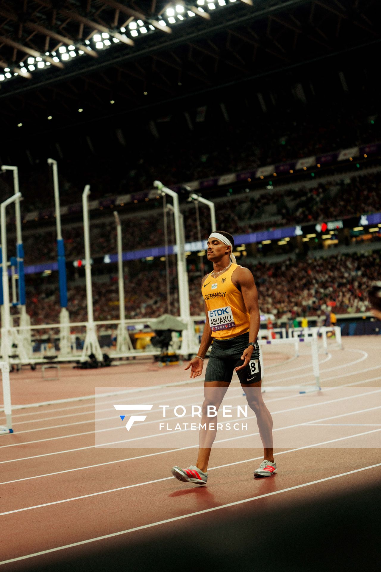Joshua Abuaku (GER) during the World Athletics Championships on 15.09.2025 in Tokyo.