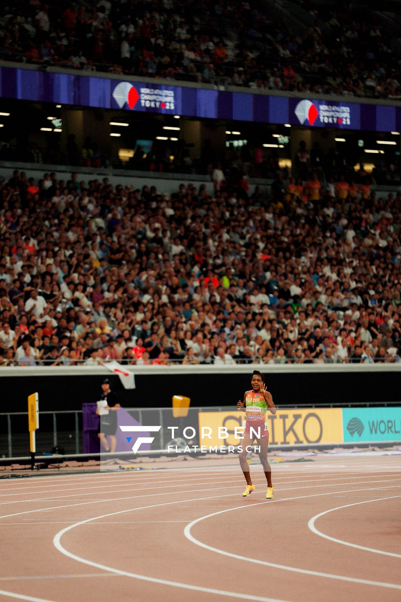 Faith Kipyegon (KEN) during the World Athletics Championships on 16.09.2025 in Tokyo.