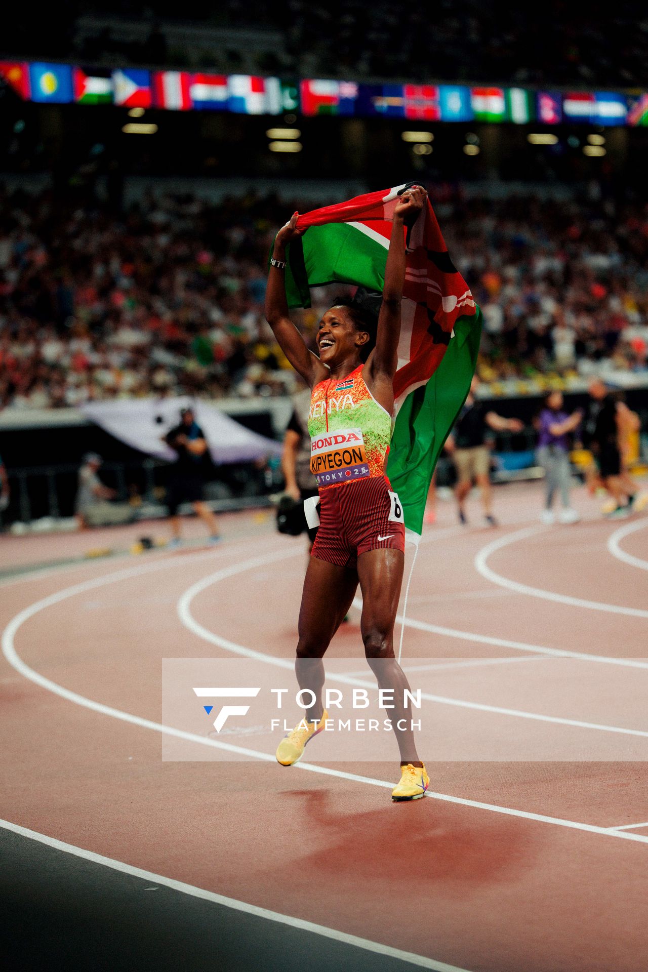 Faith Kipyegon (KEN) during the World Athletics Championships on 16.09.2025 in Tokyo.