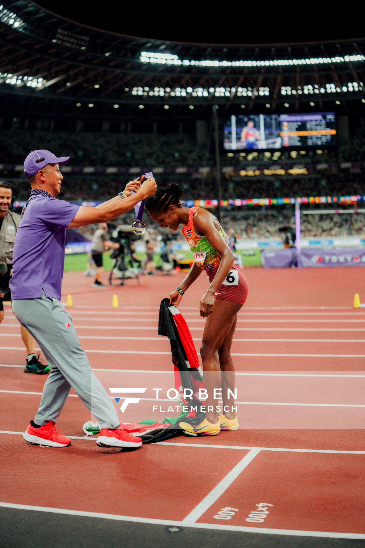 Faith Kipyegon (KEN) during the World Athletics Championships on 16.09.2025 in Tokyo.