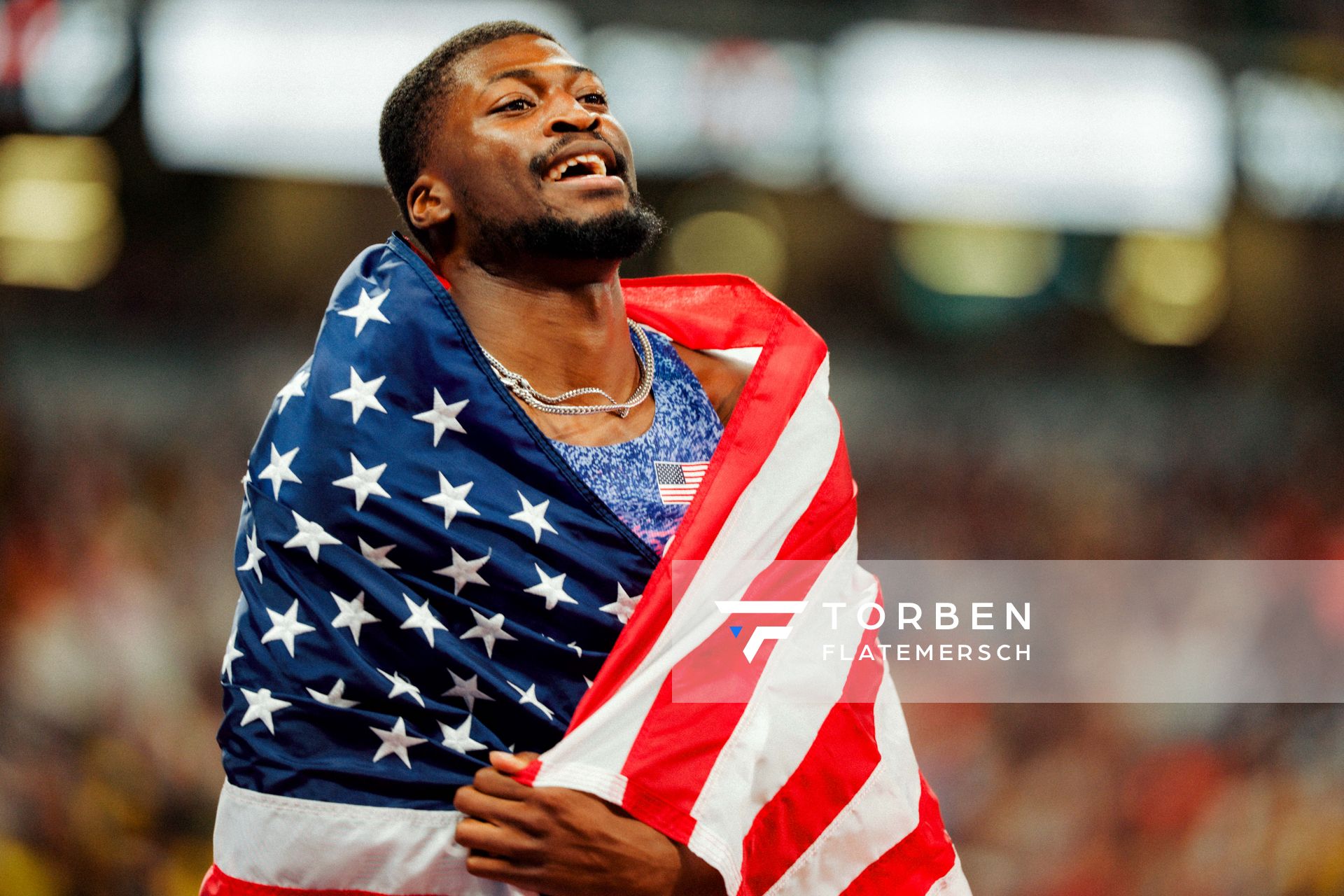 Cordell Tinch (USA) during the World Athletics Championships on 16.09.2025 in Tokyo.