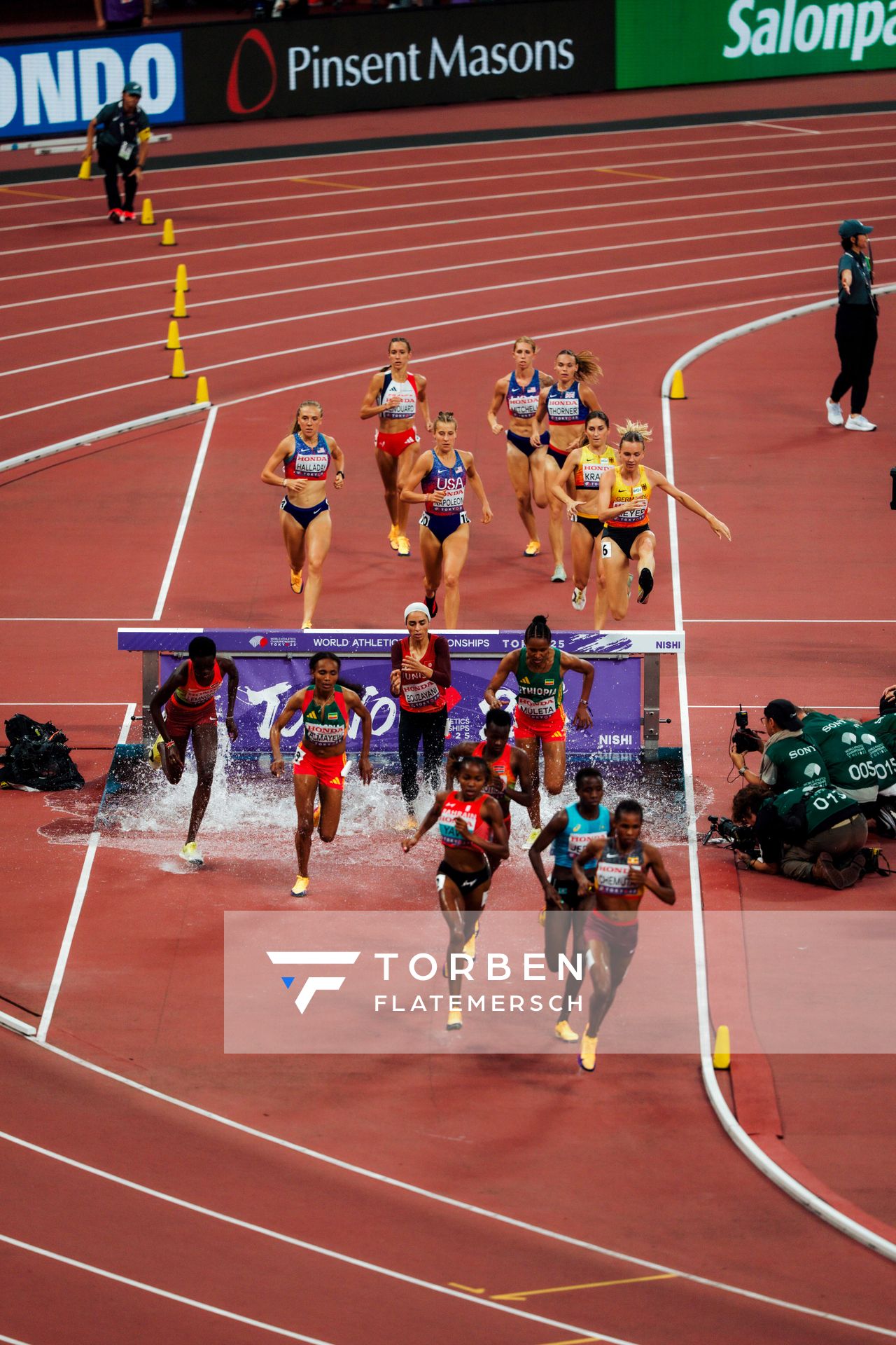 Gesa Felicitas Krause (GER), Lea Meyer (GER) during the World Athletics Championships on 17.09.2025 in Tokyo.