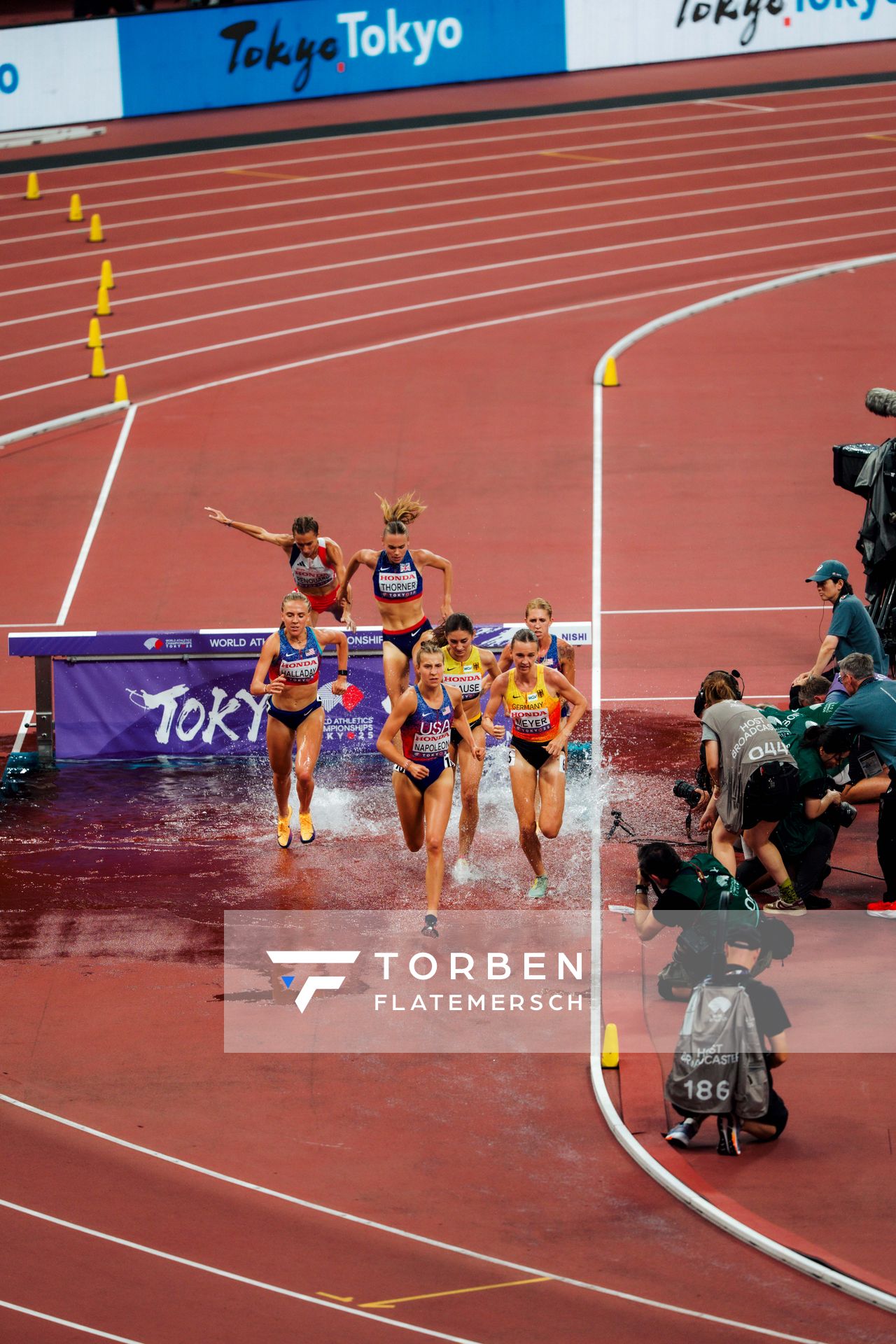 Lea Meyer (GER), Gesa Felicitas Krause (GER) during the World Athletics Championships on 17.09.2025 in Tokyo.