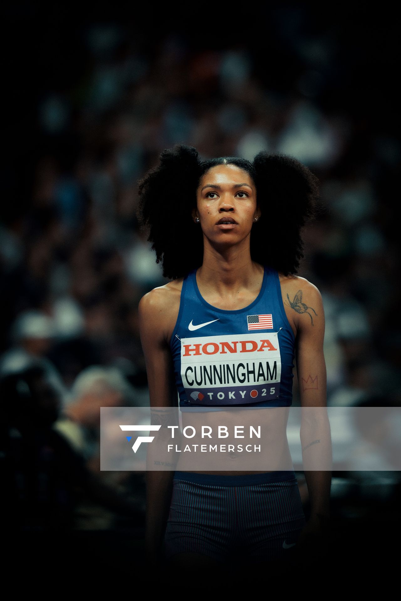 Vashti Cunningham (USA) during the World Athletics Championships on 18.09.2025 in Tokyo.