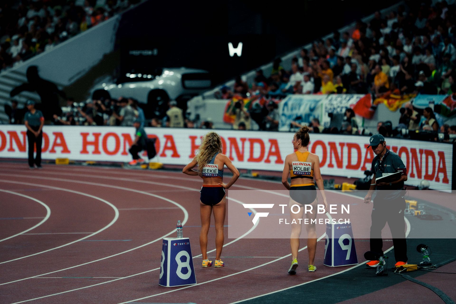 Jemma Reekie (GBR), Smilla Kolbe (GER) during the World Athletics Championships on 18.09.2025 in Tokyo.