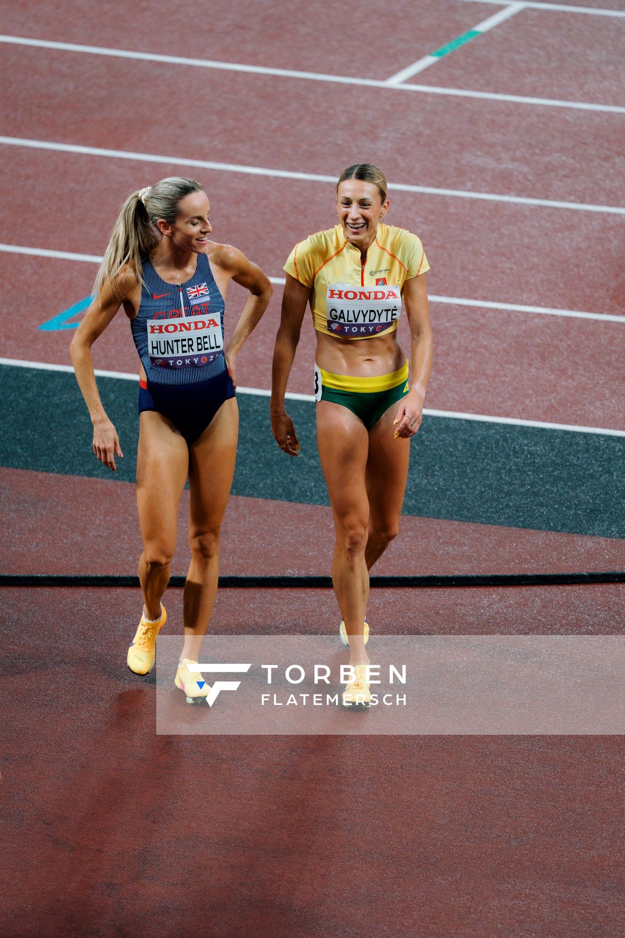Georgia Hunter Bell (GBR), Gabija Galvydytė (LTU) during the World Athletics Championships on 18.09.2025 in Tokyo.