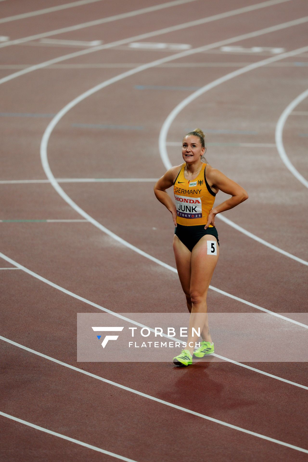 Sophia Junk (GER) during the World Athletics Championships on 18.09.2025 in Tokyo.
