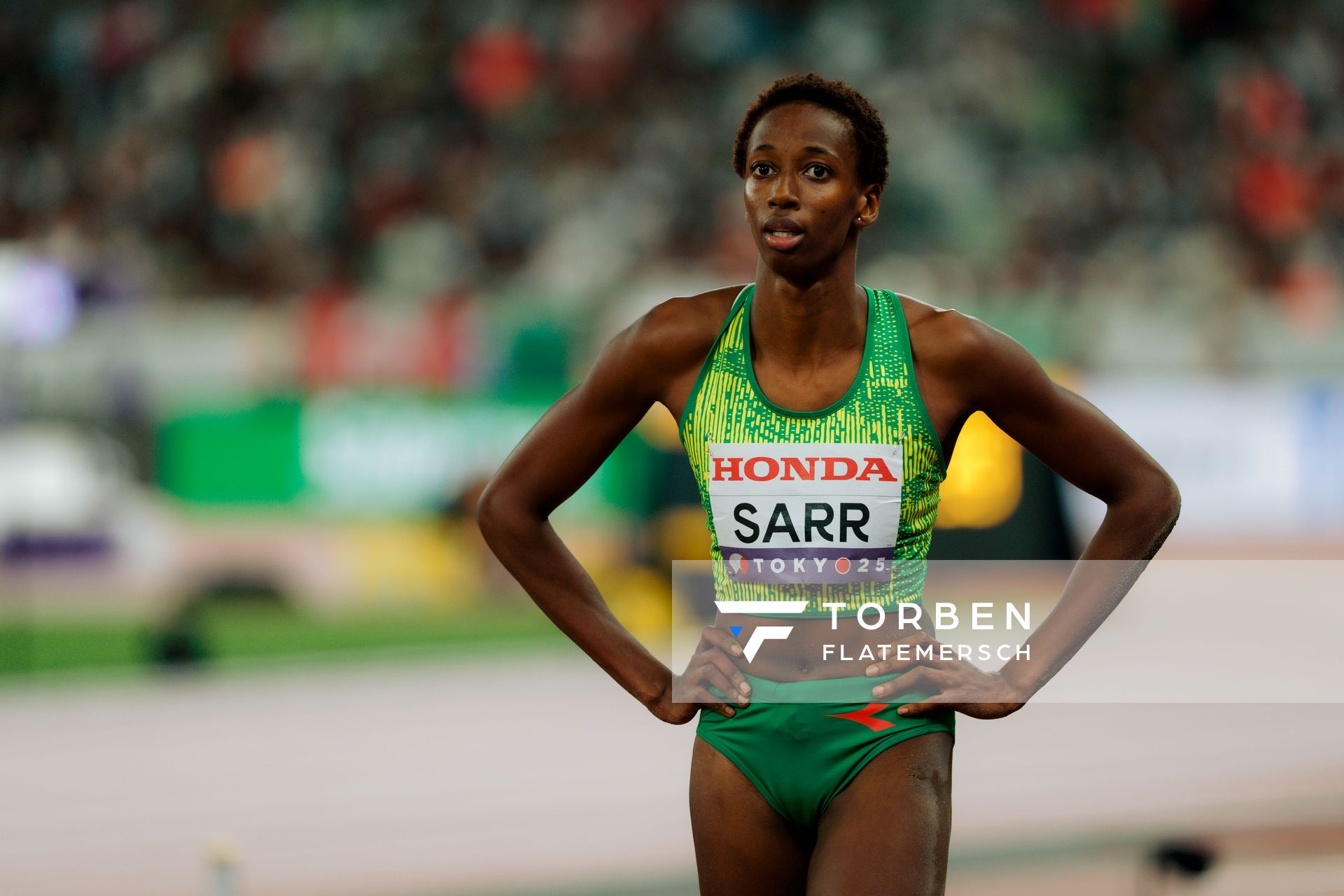 Saly Sarr (SEN) during the World Athletics Championships on 18.09.2025 in Tokyo.