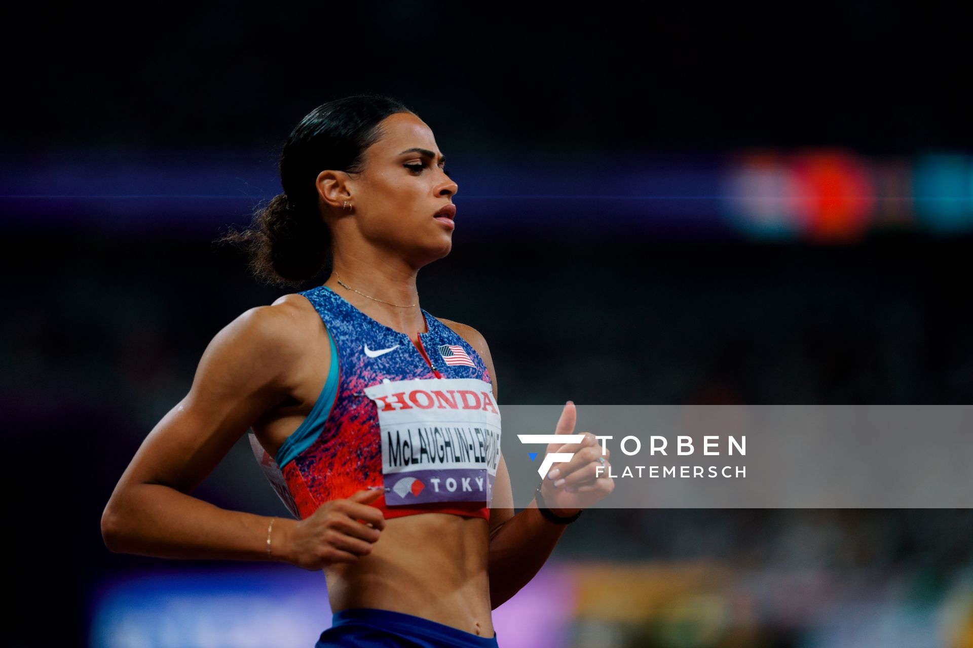Sydney Mclaughlin Levrone (USA) during the World Athletics Championships on 18.09.2025 in Tokyo.