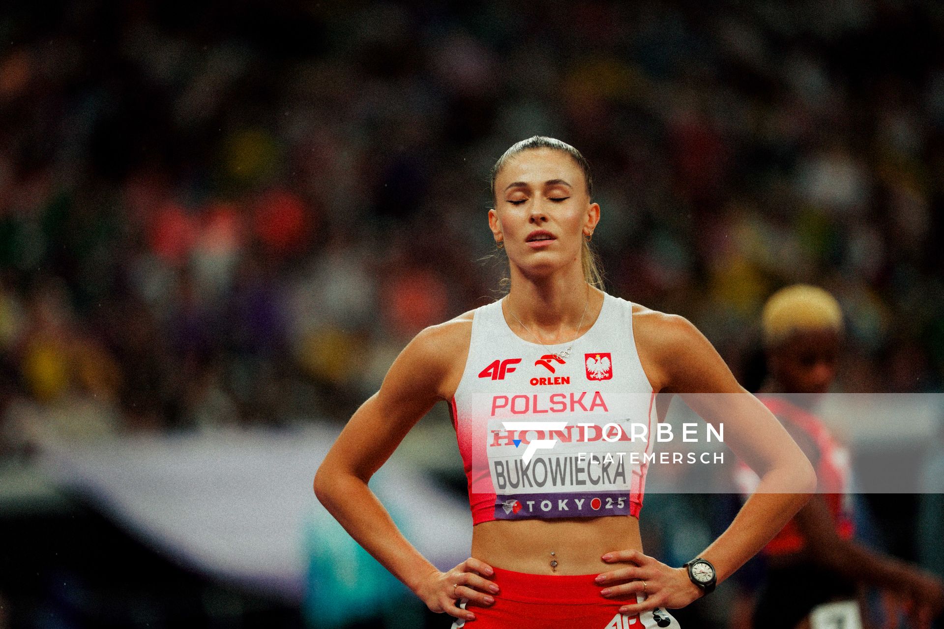 Natalia Bukowiecka (POL) during the World Athletics Championships on 18.09.2025 in Tokyo.