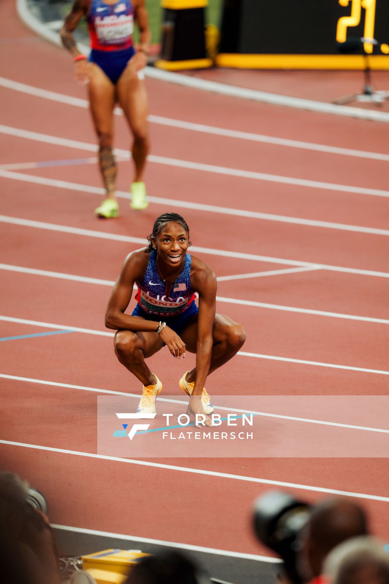 Melissa Jefferson Wooden (USA) during the World Athletics Championships on 19.09.2025 in Tokyo.