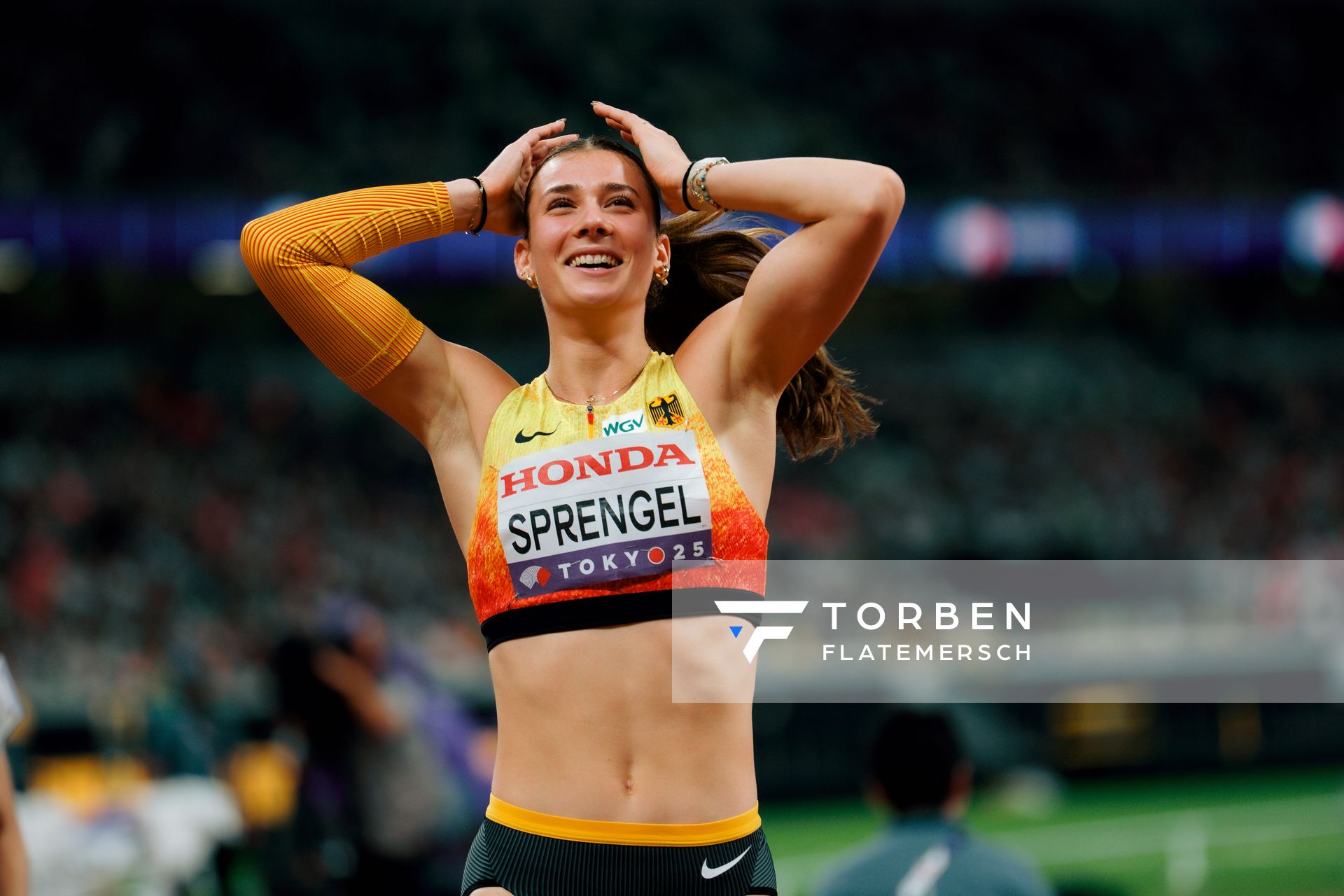 Sandrina Sprengel (GER) during the World Athletics Championships on 20.09.2025 in Tokyo.