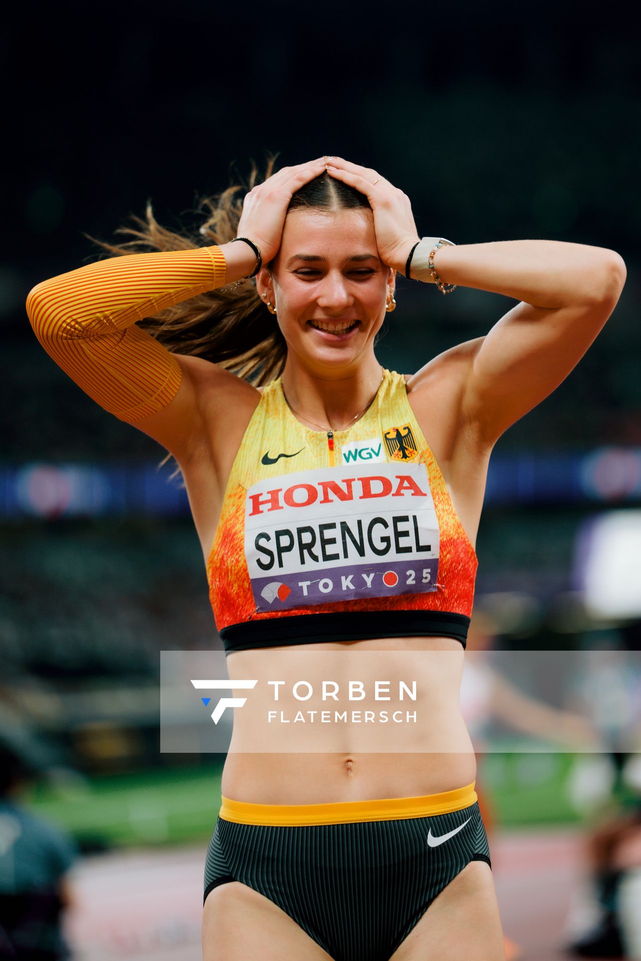 Sandrina Sprengel (GER) during the World Athletics Championships on 20.09.2025 in Tokyo.