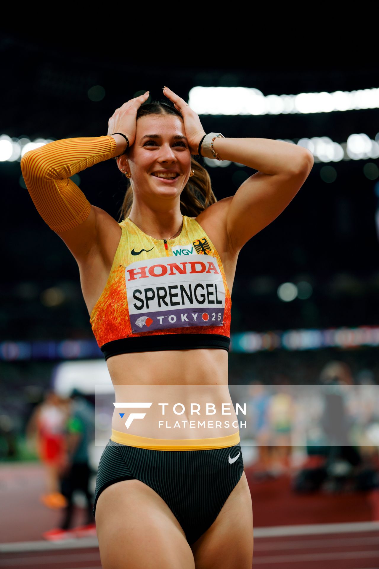 Sandrina Sprengel (GER) during the World Athletics Championships on 20.09.2025 in Tokyo.