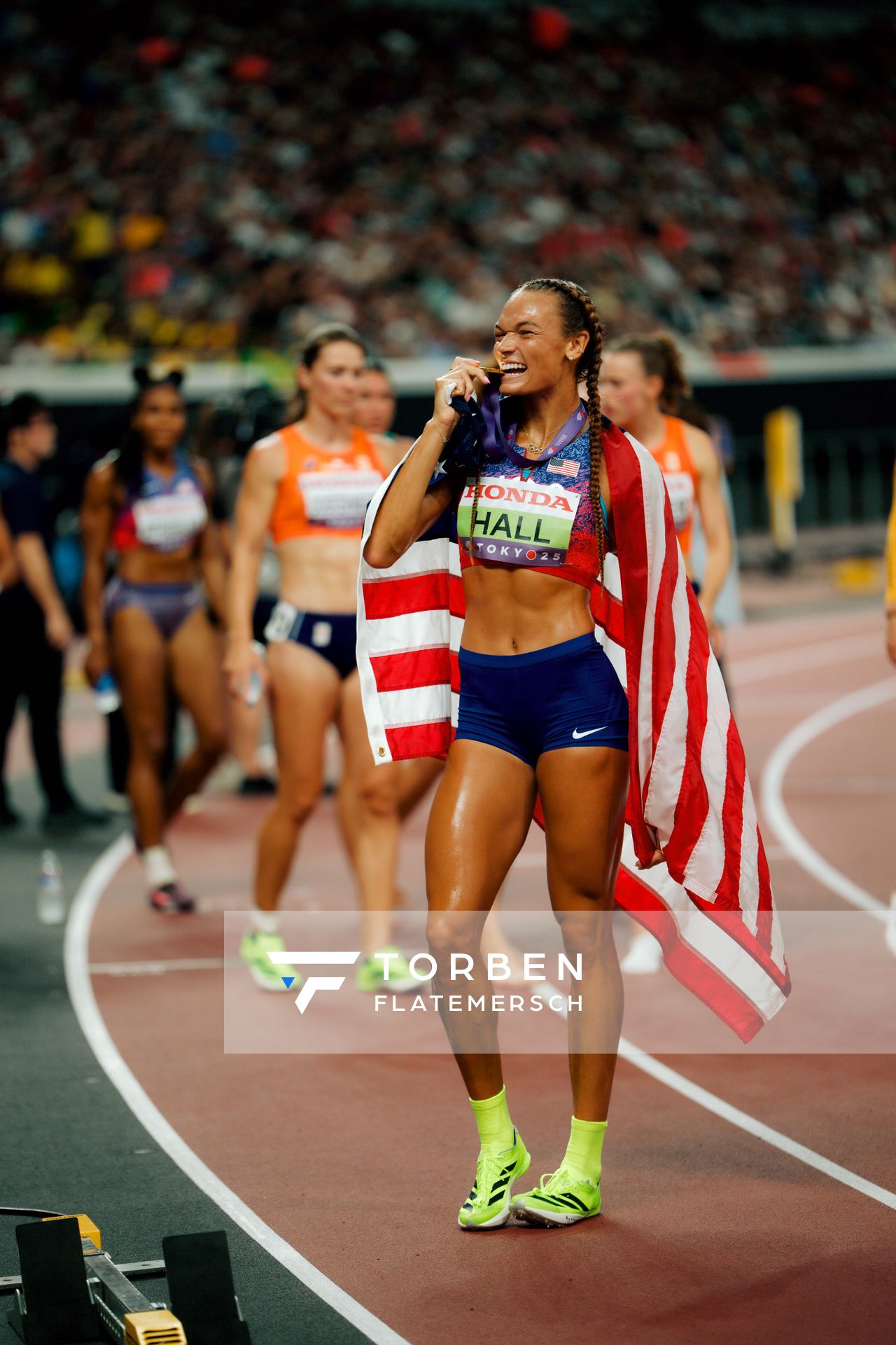 Anna Hall (USA) during the World Athletics Championships on 20.09.2025 in Tokyo.