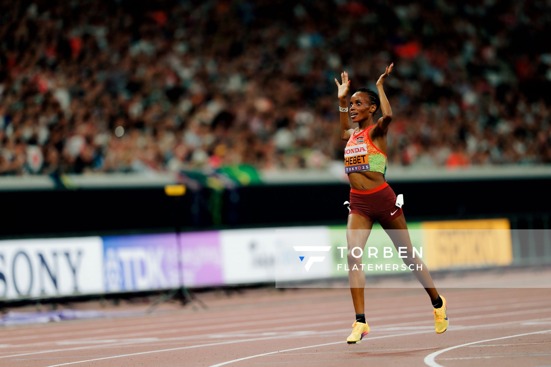 Beatrice Chebet (KEN) during the World Athletics Championships on 20.09.2025 in Tokyo.