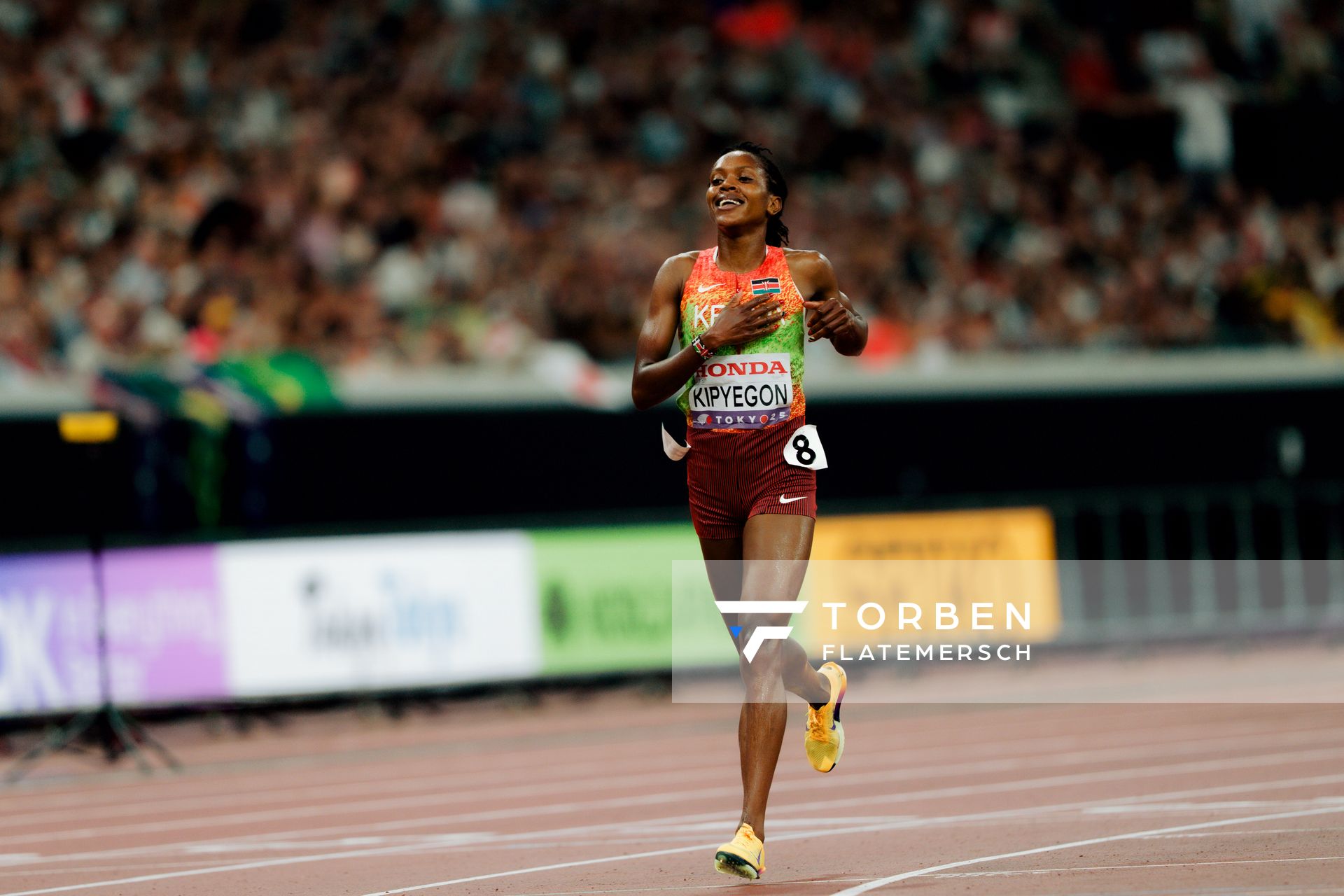 Faith Kipyegon (KEN) during the World Athletics Championships on 20.09.2025 in Tokyo.