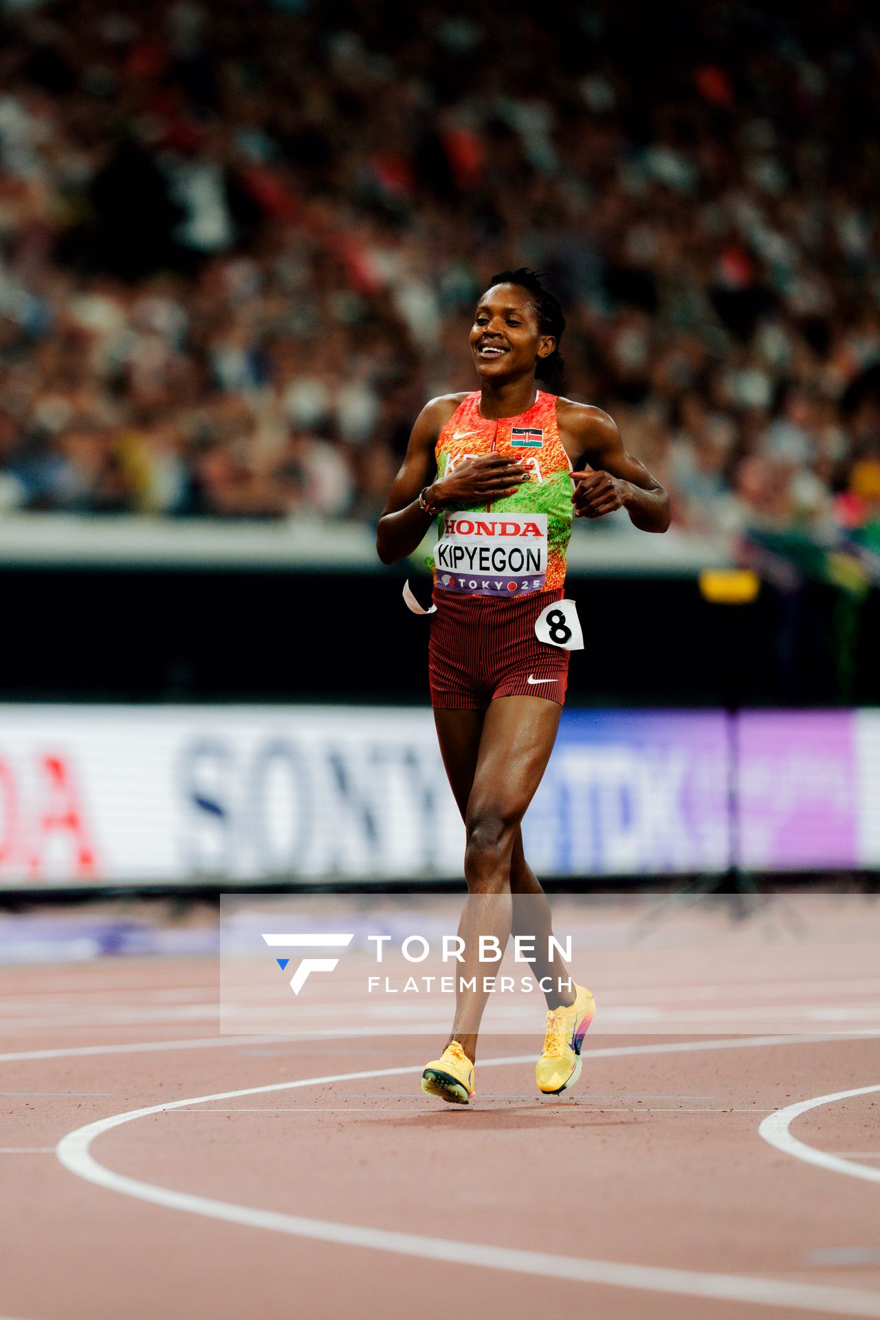 Faith Kipyegon (KEN) during the World Athletics Championships on 20.09.2025 in Tokyo.