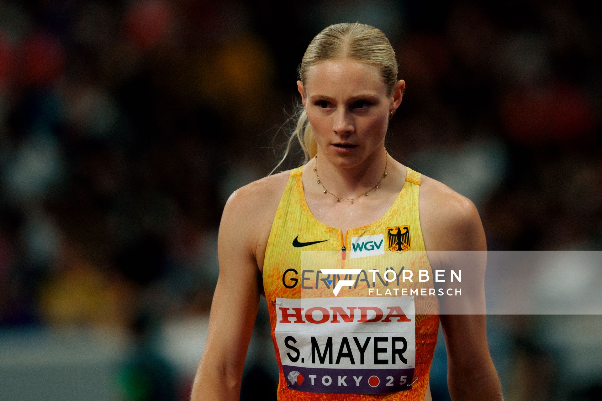 Sina Mayer (GER) during the World Athletics Championships on 21.09.2025 in Tokyo.