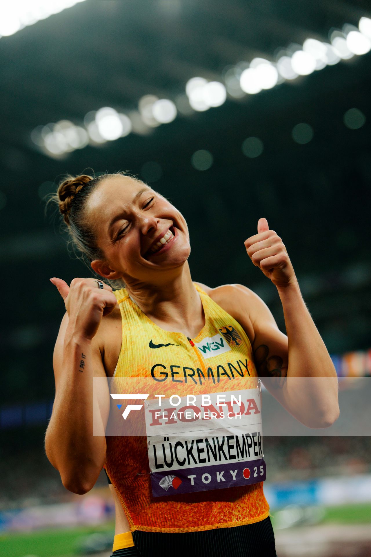 Gina Lückenkemper (GER) during the World Athletics Championships on 21.09.2025 in Tokyo.