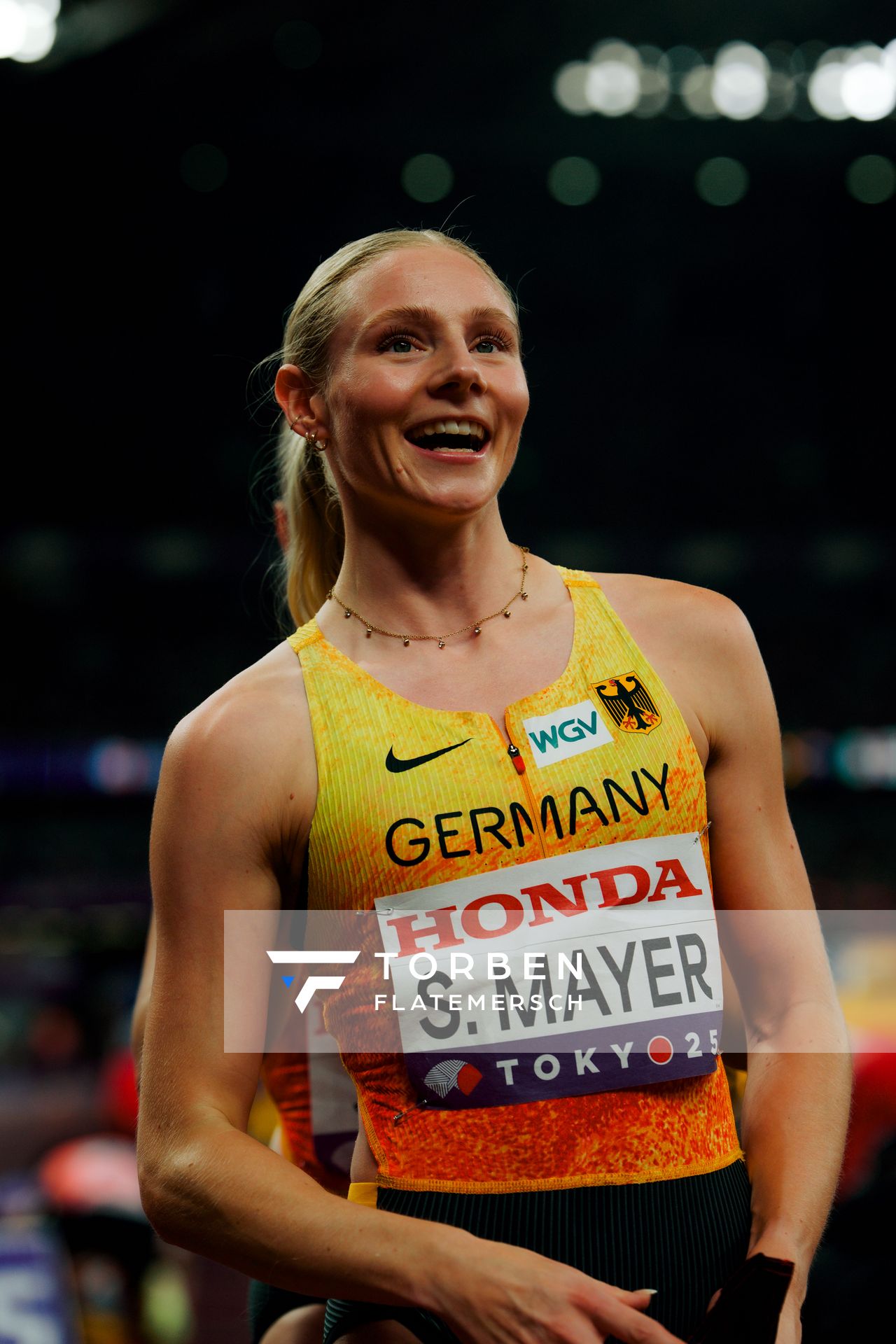 Sina Mayer (GER) during the World Athletics Championships on 21.09.2025 in Tokyo.