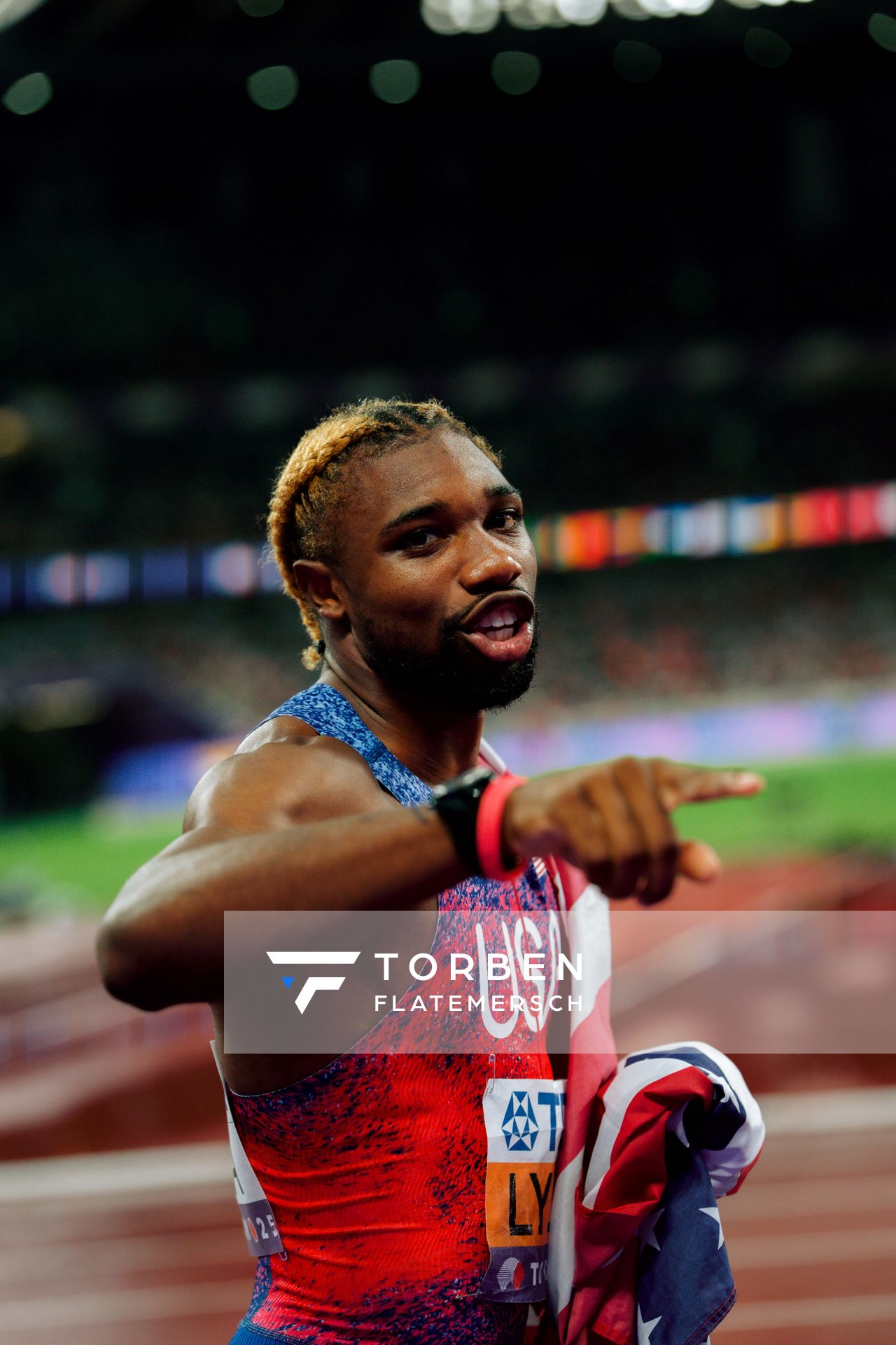 Noah Lyles (USA) during the World Athletics Championships on 21.09.2025 in Tokyo.