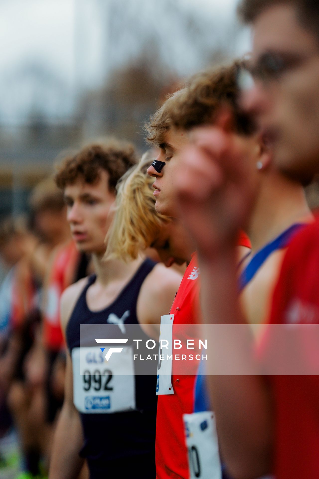 Christopher Dahlmeyer (TSV Bayer 04 Leverkusen) im Lauf L04 - Männliche Jugend U20 bei den Deutschen Meisterschaften im Crosslauf auf dem Sportgelände Bürgerpark Nord am 29.11.2025 in Darmstadt