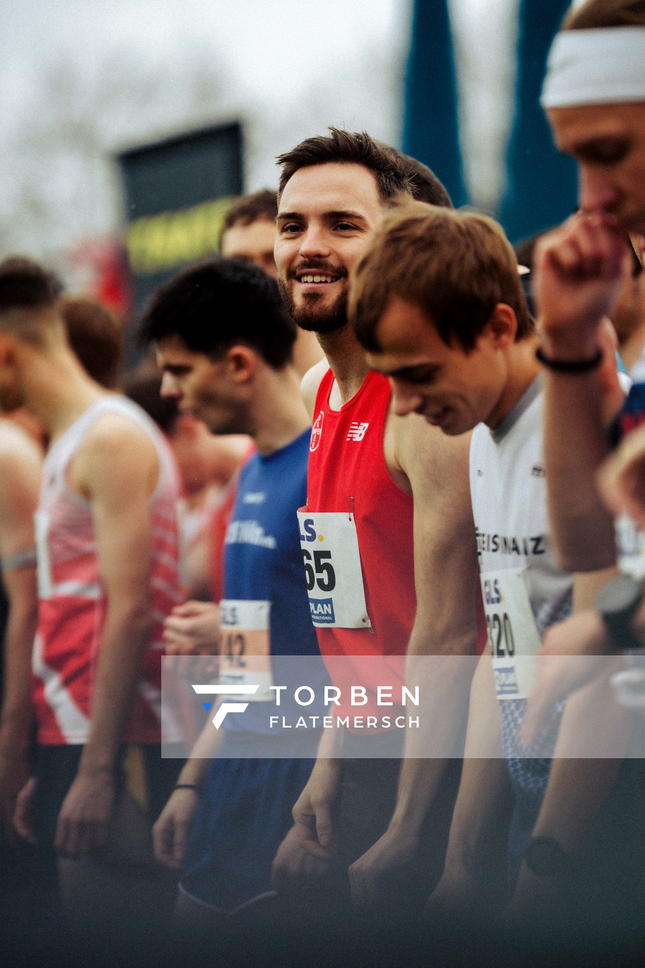 Max Nores (TSV Bayer 04 Leverkusen) im Lauf L10 - Männer, U23 Langstrecke bei den Deutschen Meisterschaften im Crosslauf auf dem Sportgelände Bürgerpark Nord am 30.11.2025 in Darmstadt