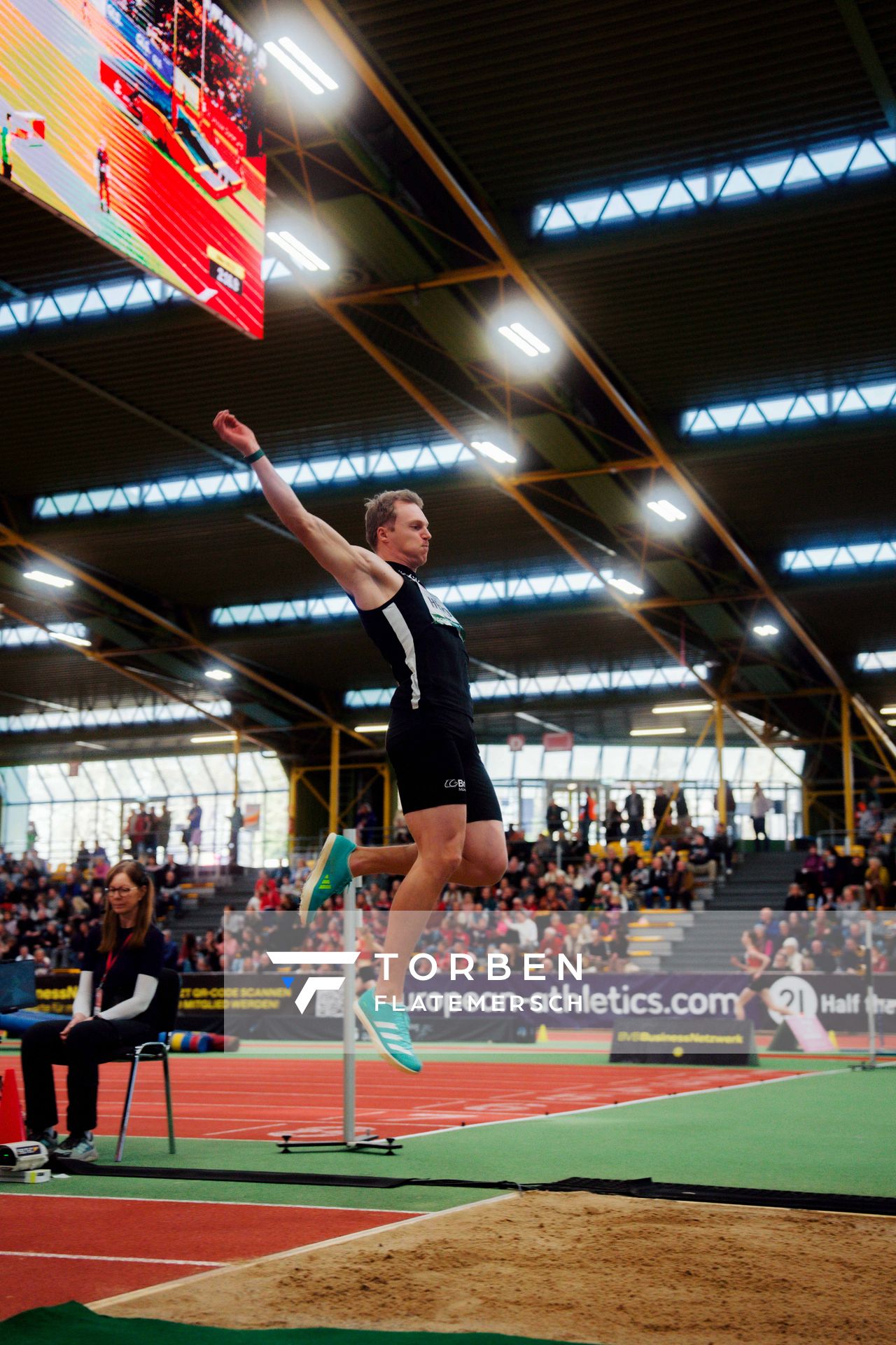 Luka Herden (LG Brillux Münster) am 08.02.2026 beim Sparkassen Indoor Meeting in der Helmut-Körnig-Halle in Dortmund