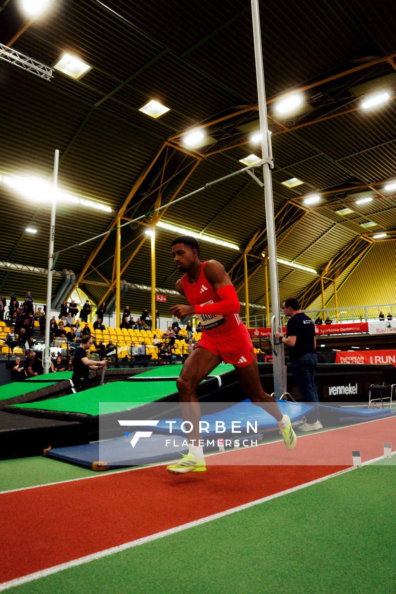 Gerson Baldé (Portugal) am 08.02.2026 beim Sparkassen Indoor Meeting in der Helmut-Körnig-Halle in Dortmund