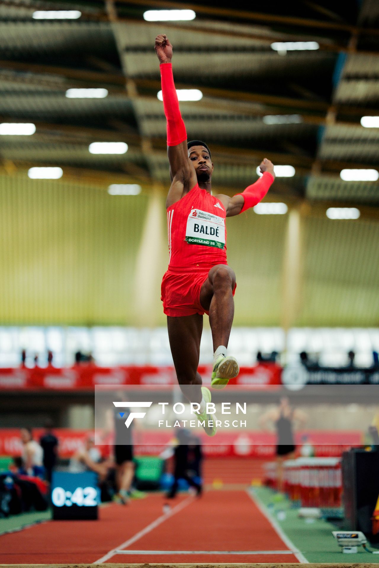 Gerson Baldé (Portugal) am 08.02.2026 beim Sparkassen Indoor Meeting in der Helmut-Körnig-Halle in Dortmund