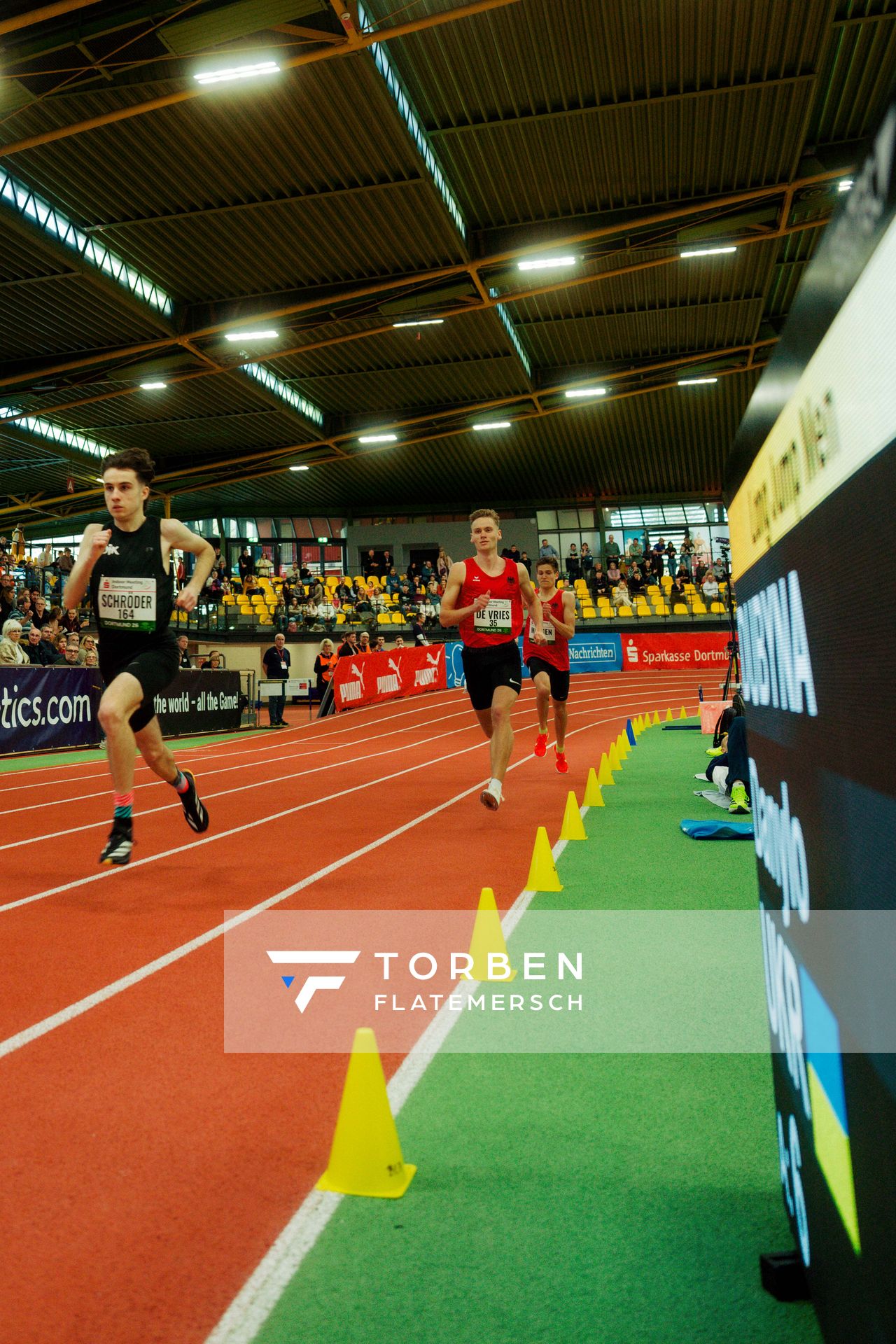 Jan de Vries (DSC Oldenburg) am 08.02.2026 beim Sparkassen Indoor Meeting in der Helmut-Körnig-Halle in Dortmund