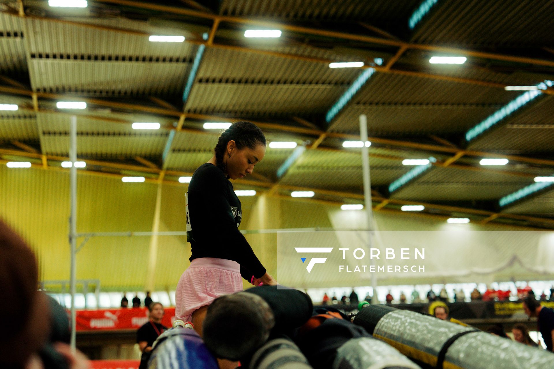 Jacqueline Otchere (MTG Mannheim) am 08.02.2026 beim Sparkassen Indoor Meeting in der Helmut-Körnig-Halle in Dortmund