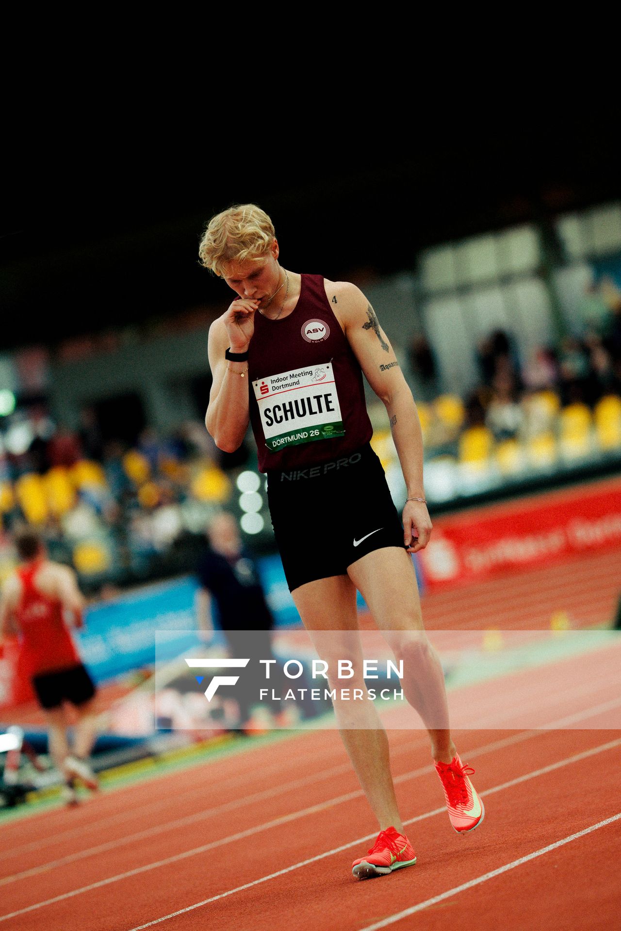 Marvin Schulte (ASV Köln e. V.) am 08.02.2026 beim Sparkassen Indoor Meeting in der Helmut-Körnig-Halle in Dortmund