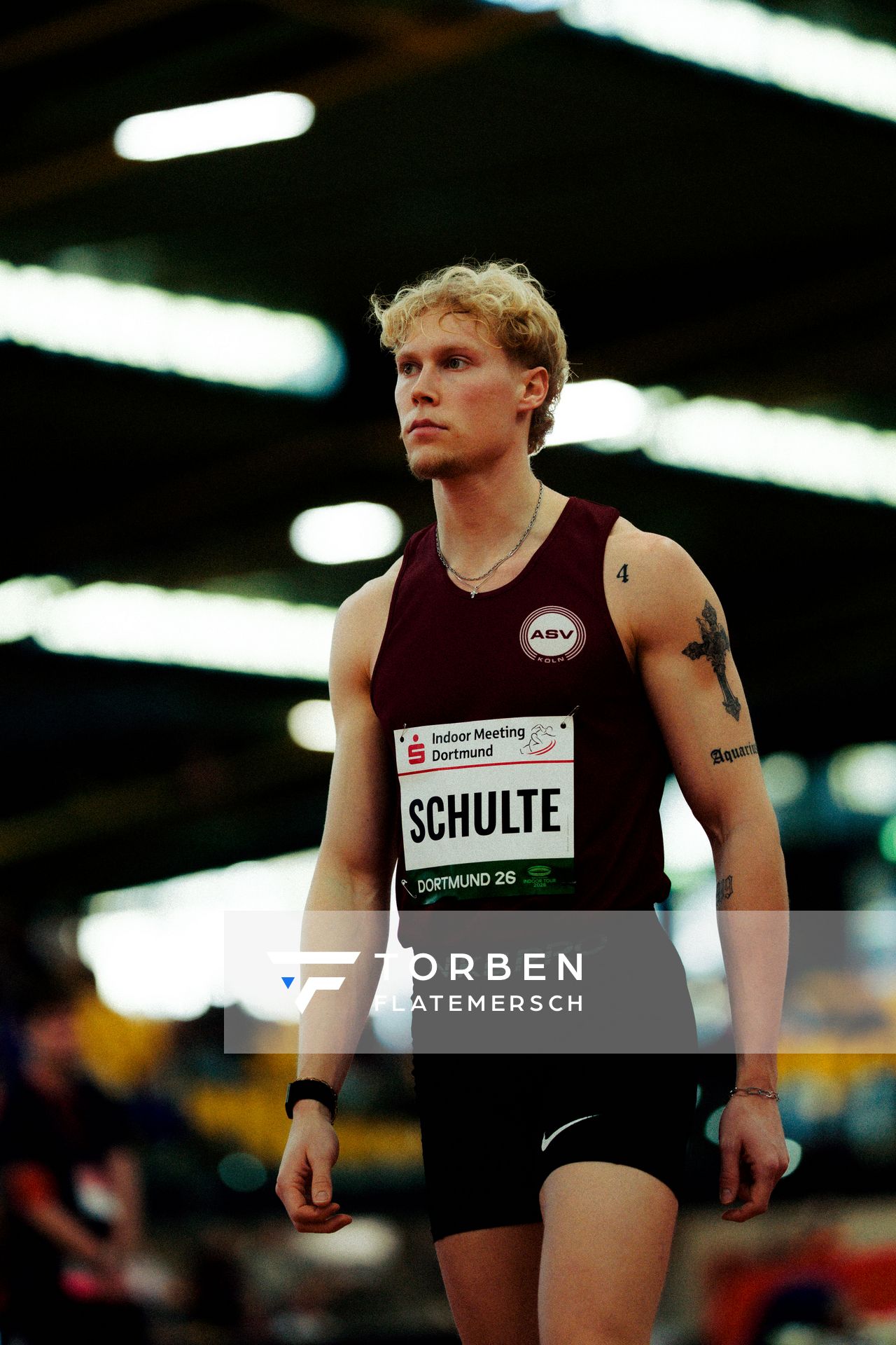 Marvin Schulte (ASV Köln e. V.) am 08.02.2026 beim Sparkassen Indoor Meeting in der Helmut-Körnig-Halle in Dortmund