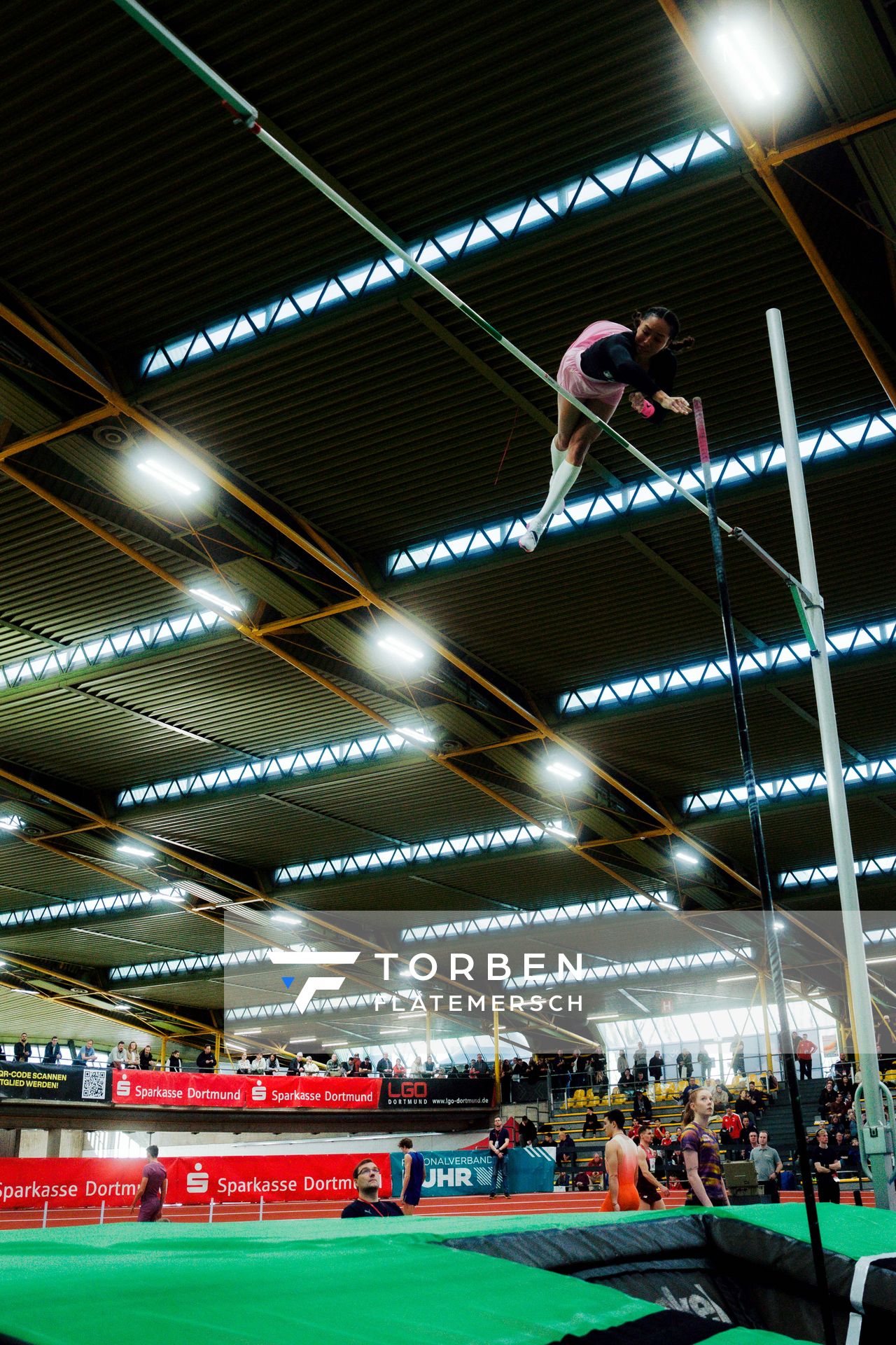 Jacqueline Otchere (MTG Mannheim) am 08.02.2026 beim Sparkassen Indoor Meeting in der Helmut-Körnig-Halle in Dortmund