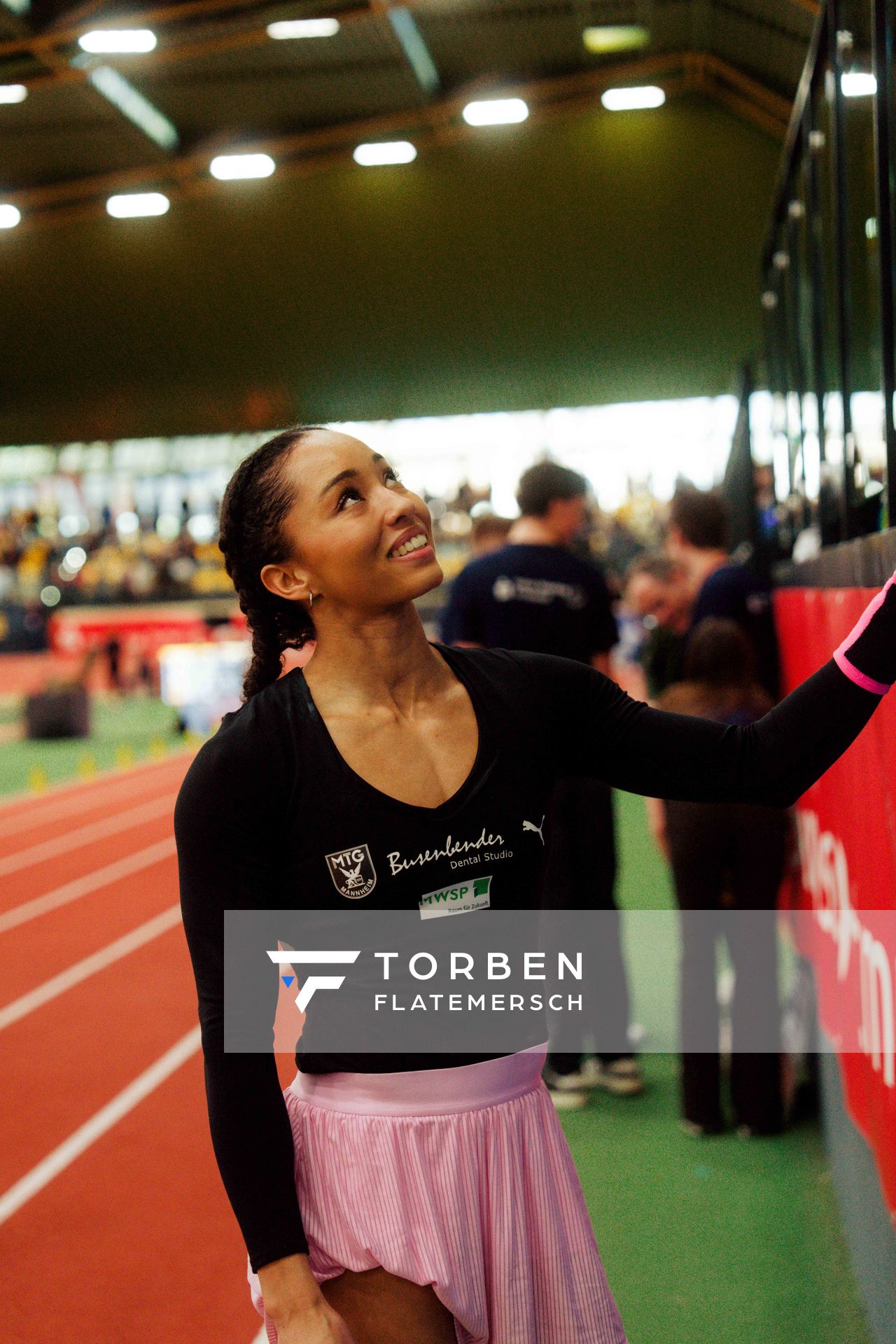 Jacqueline Otchere (MTG Mannheim) am 08.02.2026 beim Sparkassen Indoor Meeting in der Helmut-Körnig-Halle in Dortmund