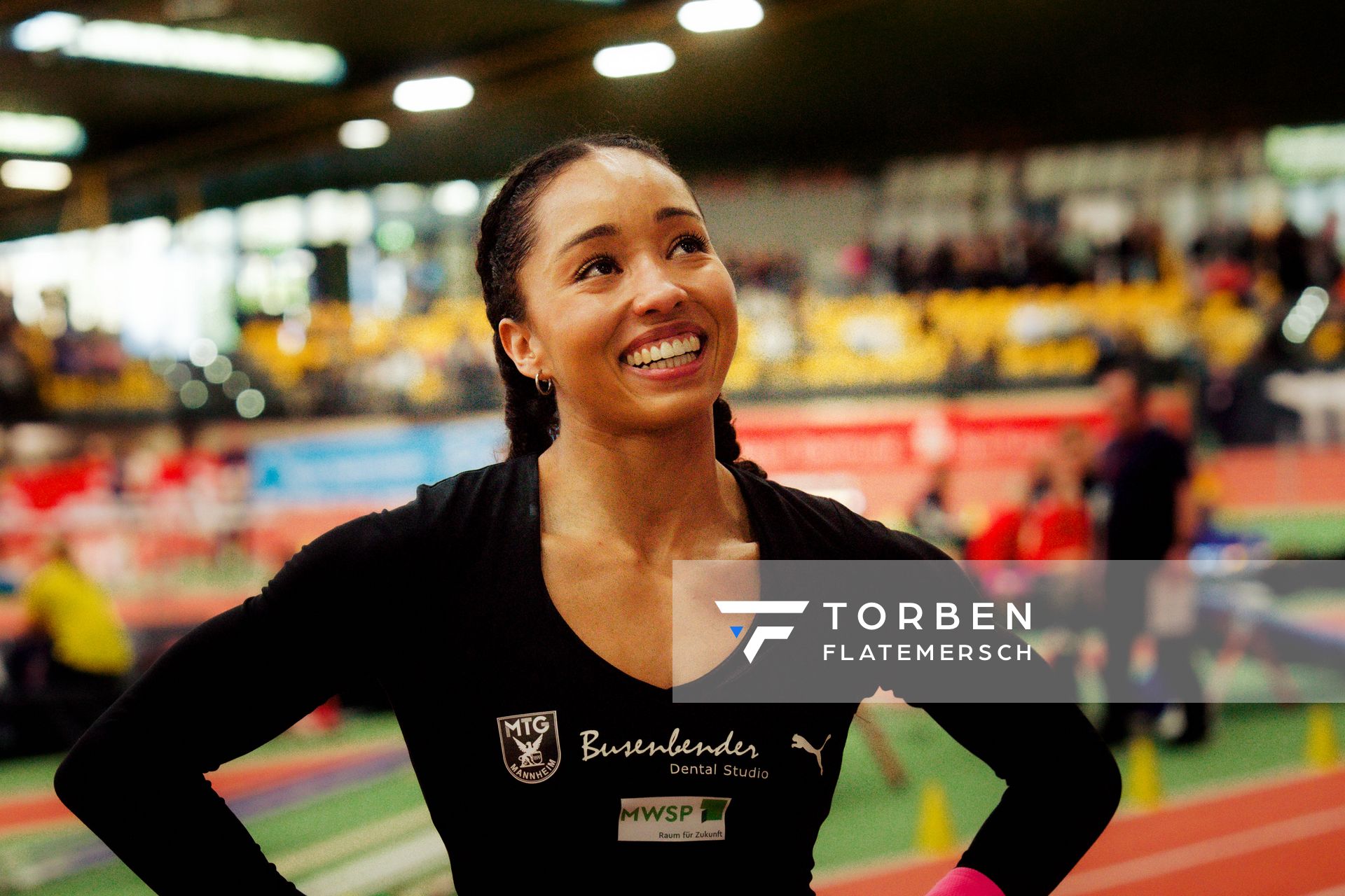 Jacqueline Otchere (MTG Mannheim) am 08.02.2026 beim Sparkassen Indoor Meeting in der Helmut-Körnig-Halle in Dortmund