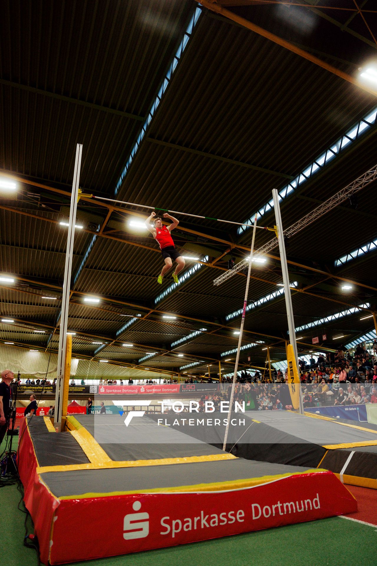 Hendrik Hohmann (LG Olympia Dortmund) am 08.02.2026 beim Sparkassen Indoor Meeting in der Helmut-Körnig-Halle in Dortmund