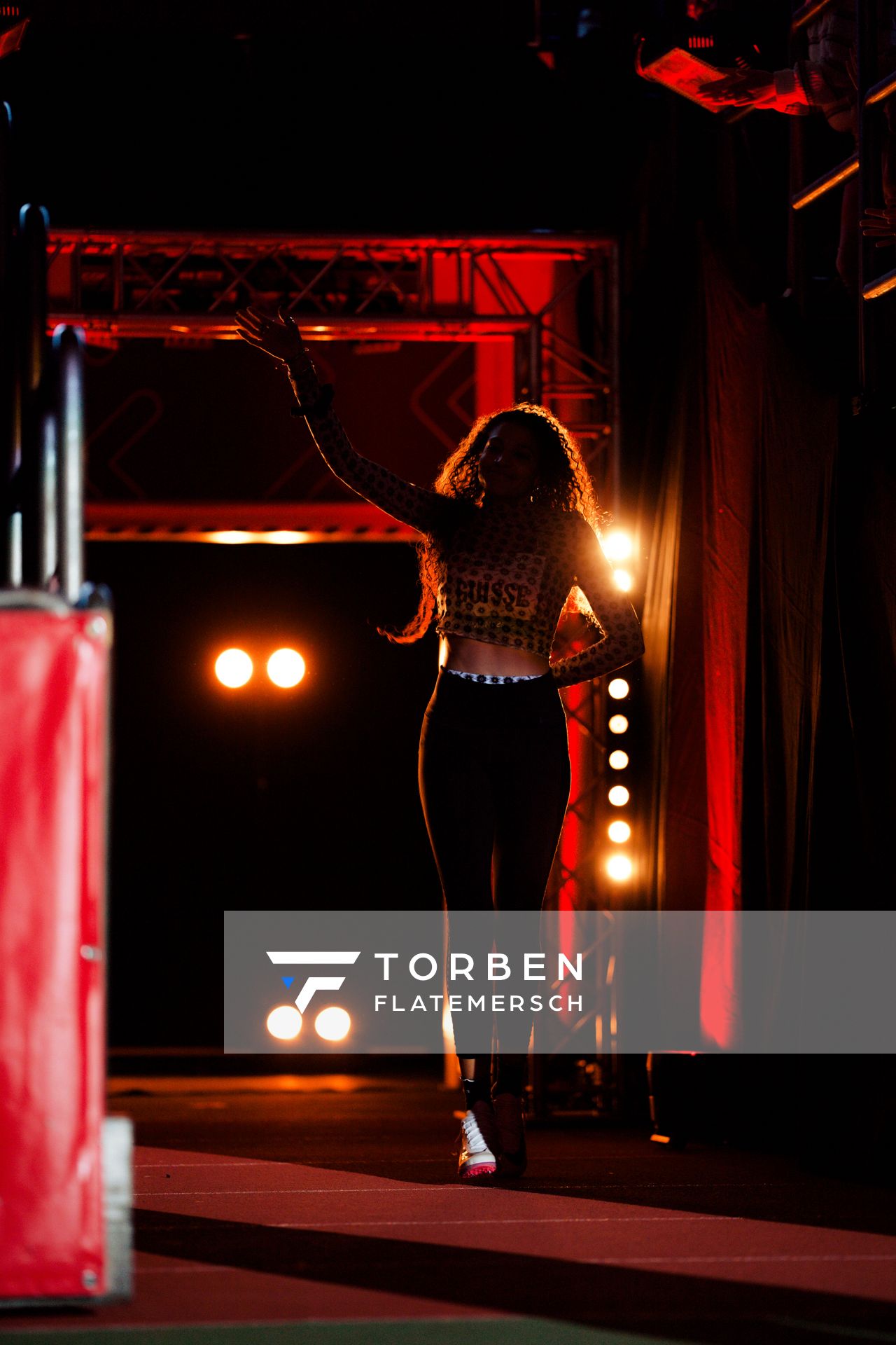 Saliyya Guisse (Belgien) am 08.02.2026 beim Sparkassen Indoor Meeting in der Helmut-Körnig-Halle in Dortmund