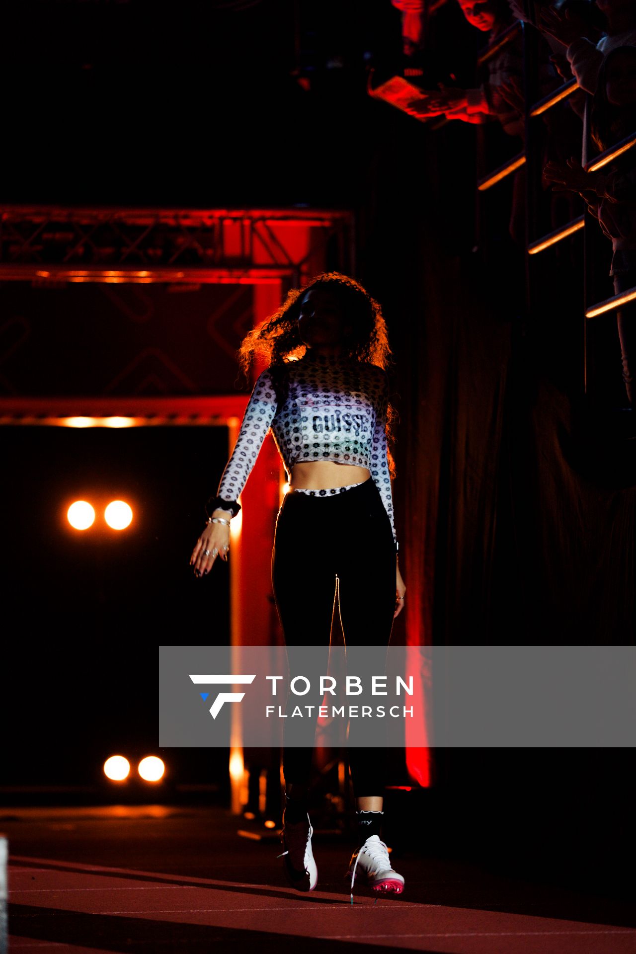 Saliyya Guisse (Belgien) am 08.02.2026 beim Sparkassen Indoor Meeting in der Helmut-Körnig-Halle in Dortmund