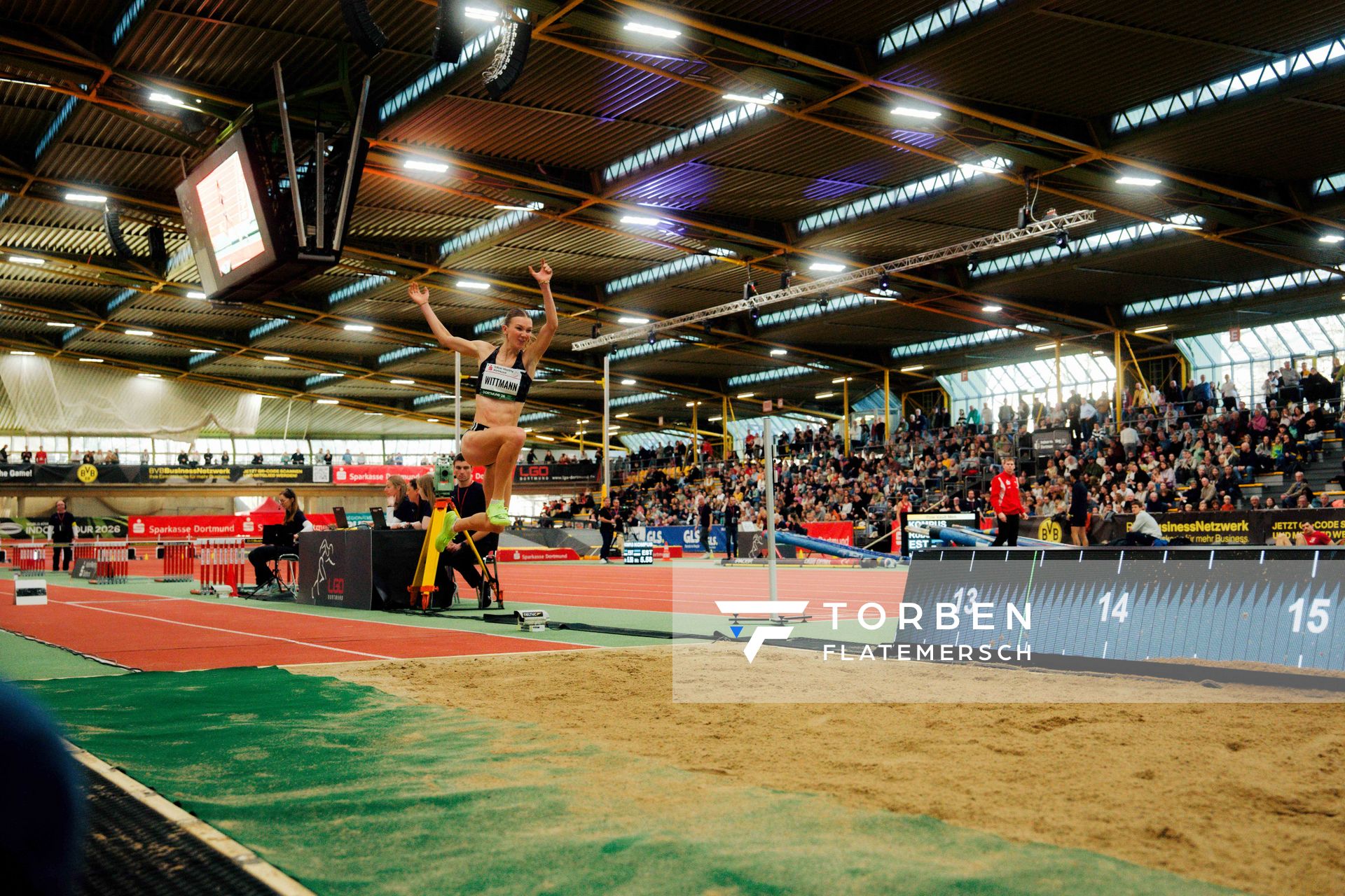 Kira Wittmann (Hannover 96) am 08.02.2026 beim Sparkassen Indoor Meeting in der Helmut-Körnig-Halle in Dortmund