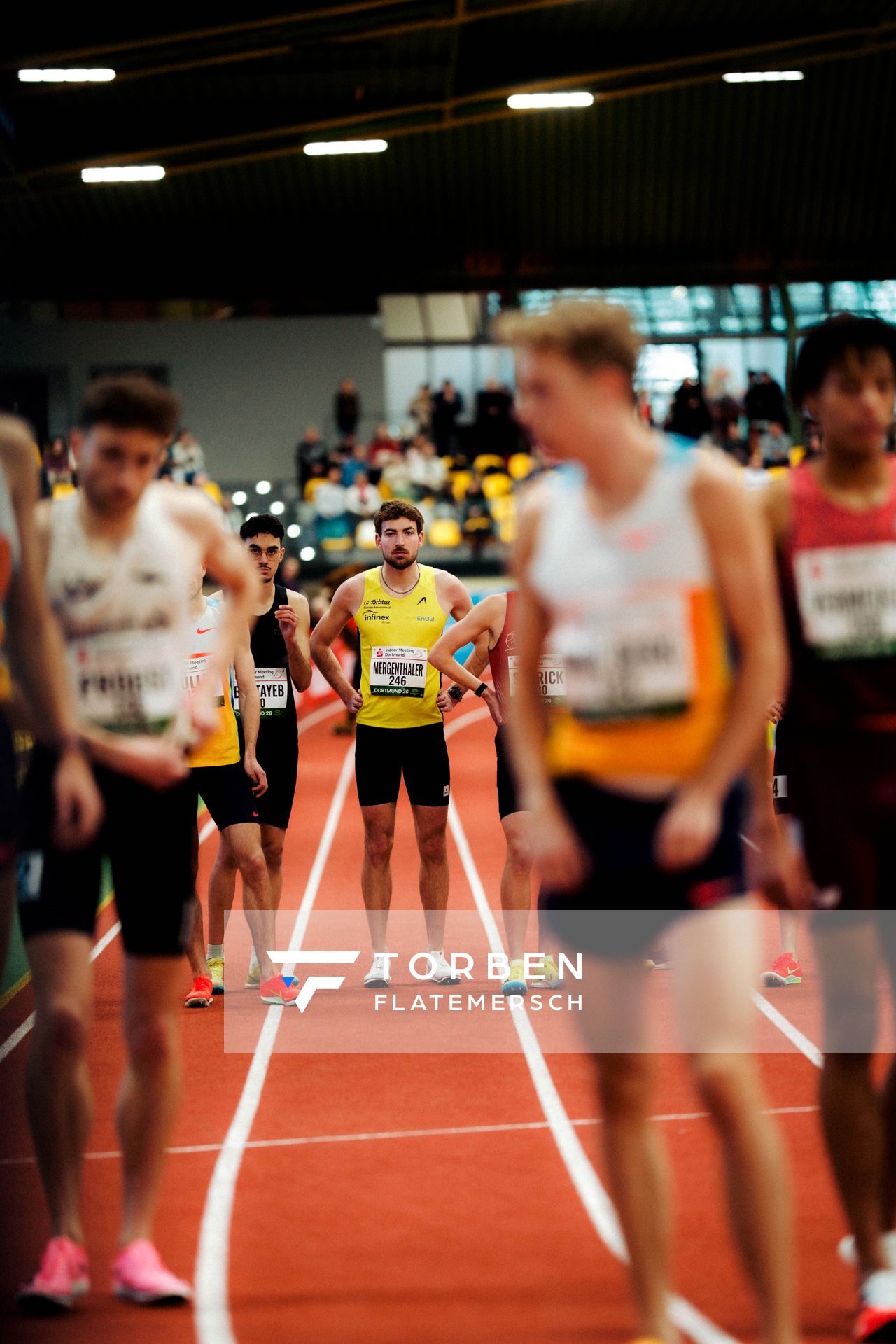 Jens Mergenthaler (LG farbtex Nordschwarzwald) am 08.02.2026 beim Sparkassen Indoor Meeting in der Helmut-Körnig-Halle in Dortmund