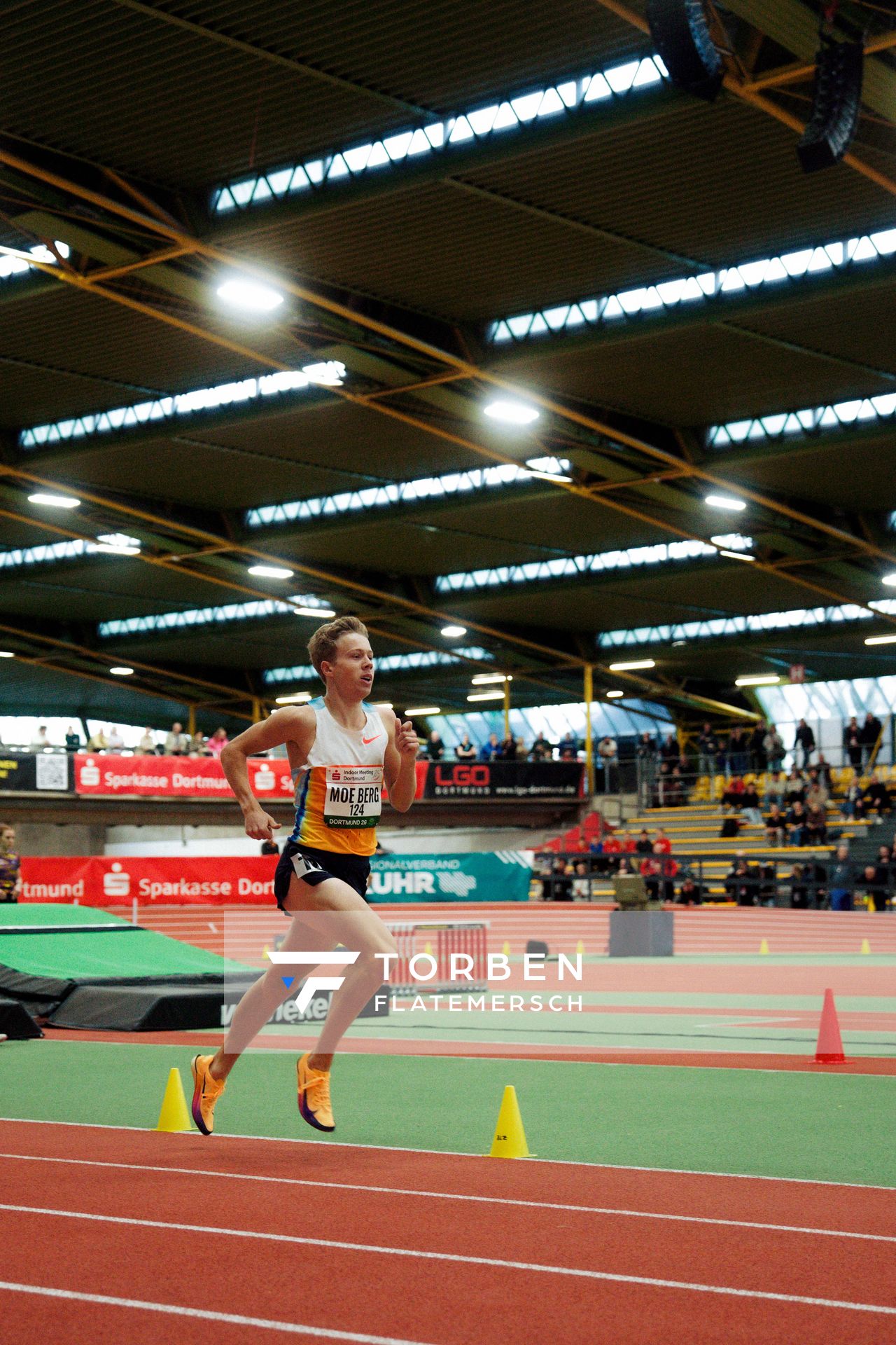 Håkon Moe Berg (Norwegen) am 08.02.2026 beim Sparkassen Indoor Meeting in der Helmut-Körnig-Halle in Dortmund