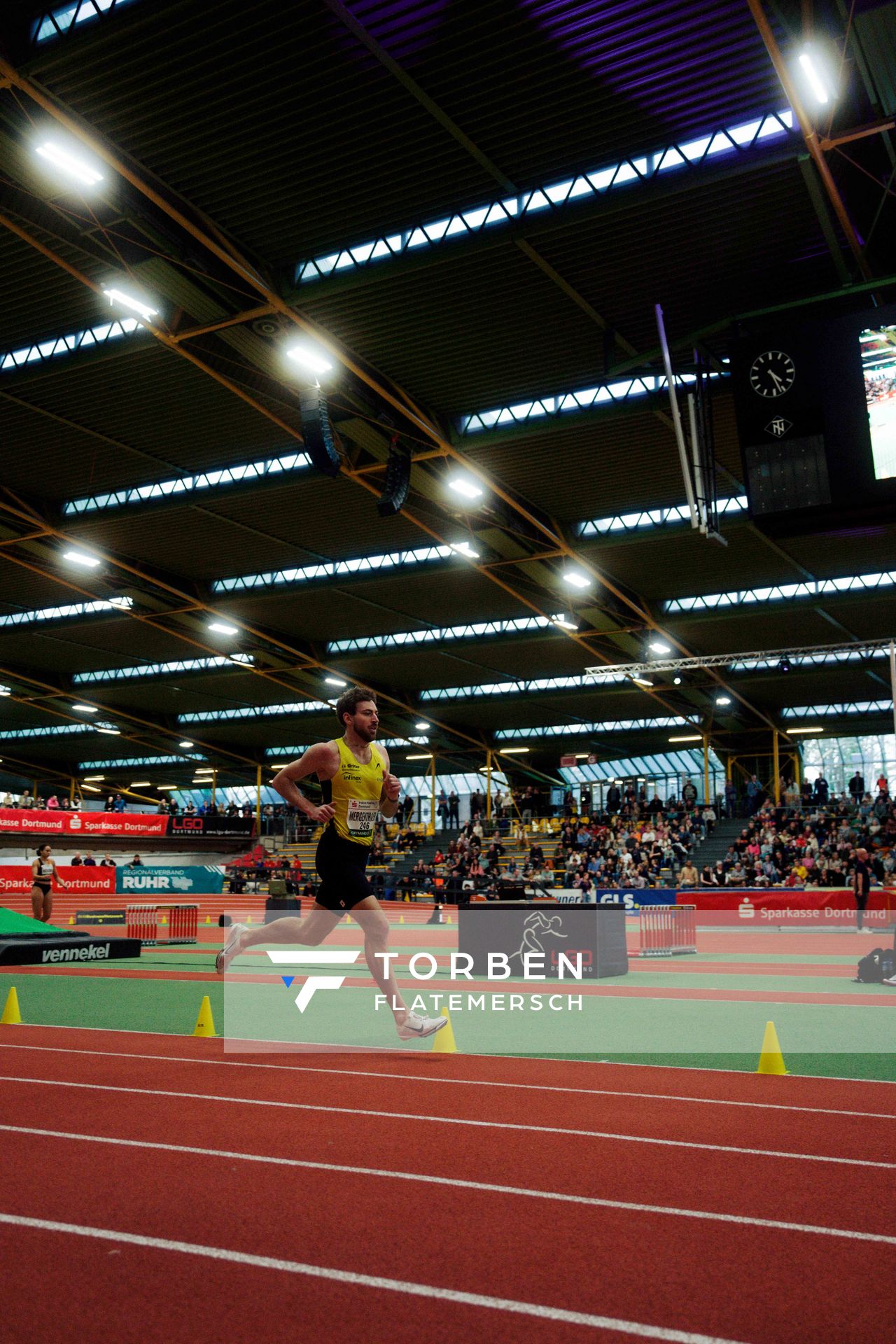 Jens Mergenthaler (LG farbtex Nordschwarzwald) am 08.02.2026 beim Sparkassen Indoor Meeting in der Helmut-Körnig-Halle in Dortmund
