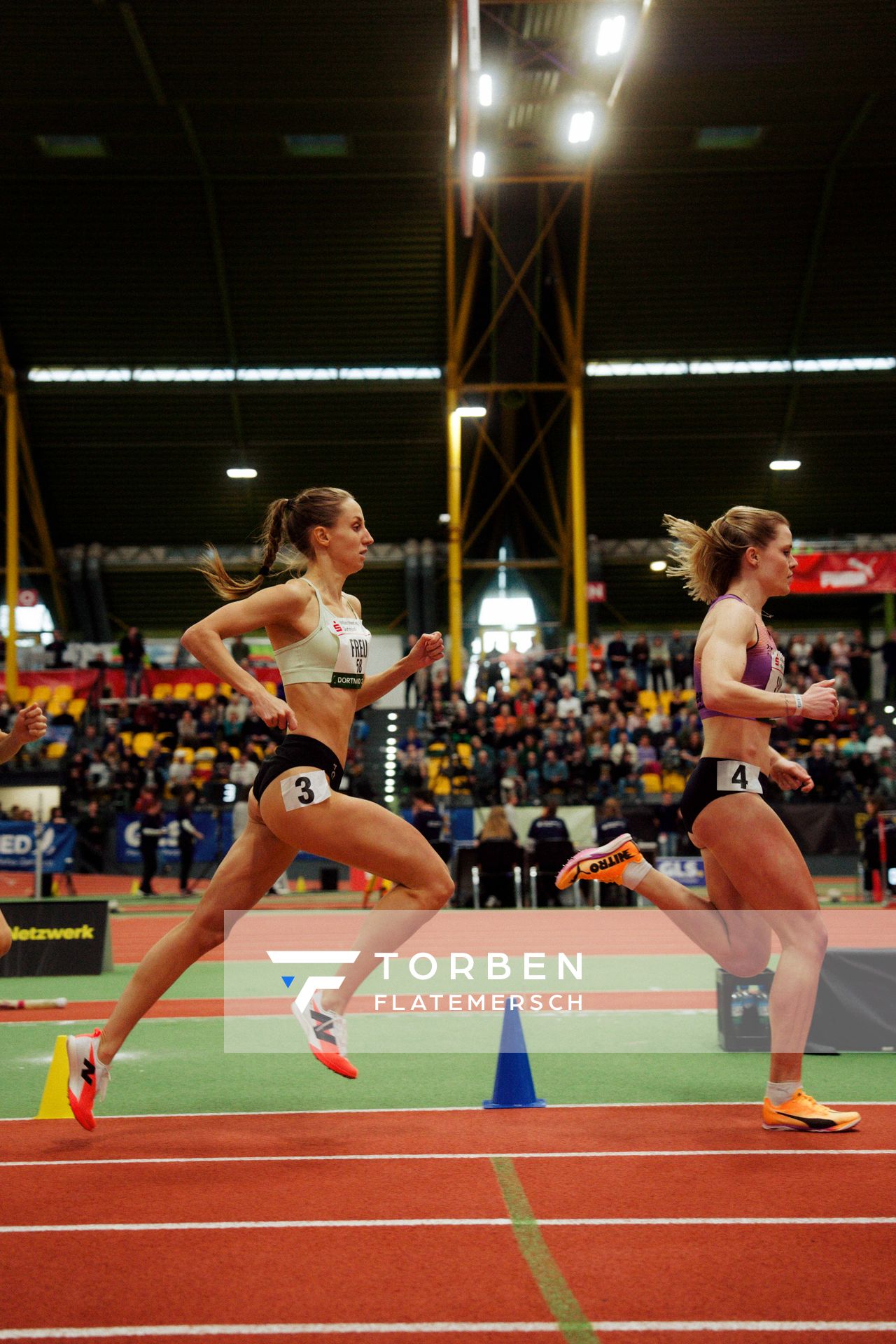 Maria Freij (Schweden) am 08.02.2026 beim Sparkassen Indoor Meeting in der Helmut-Körnig-Halle in Dortmund