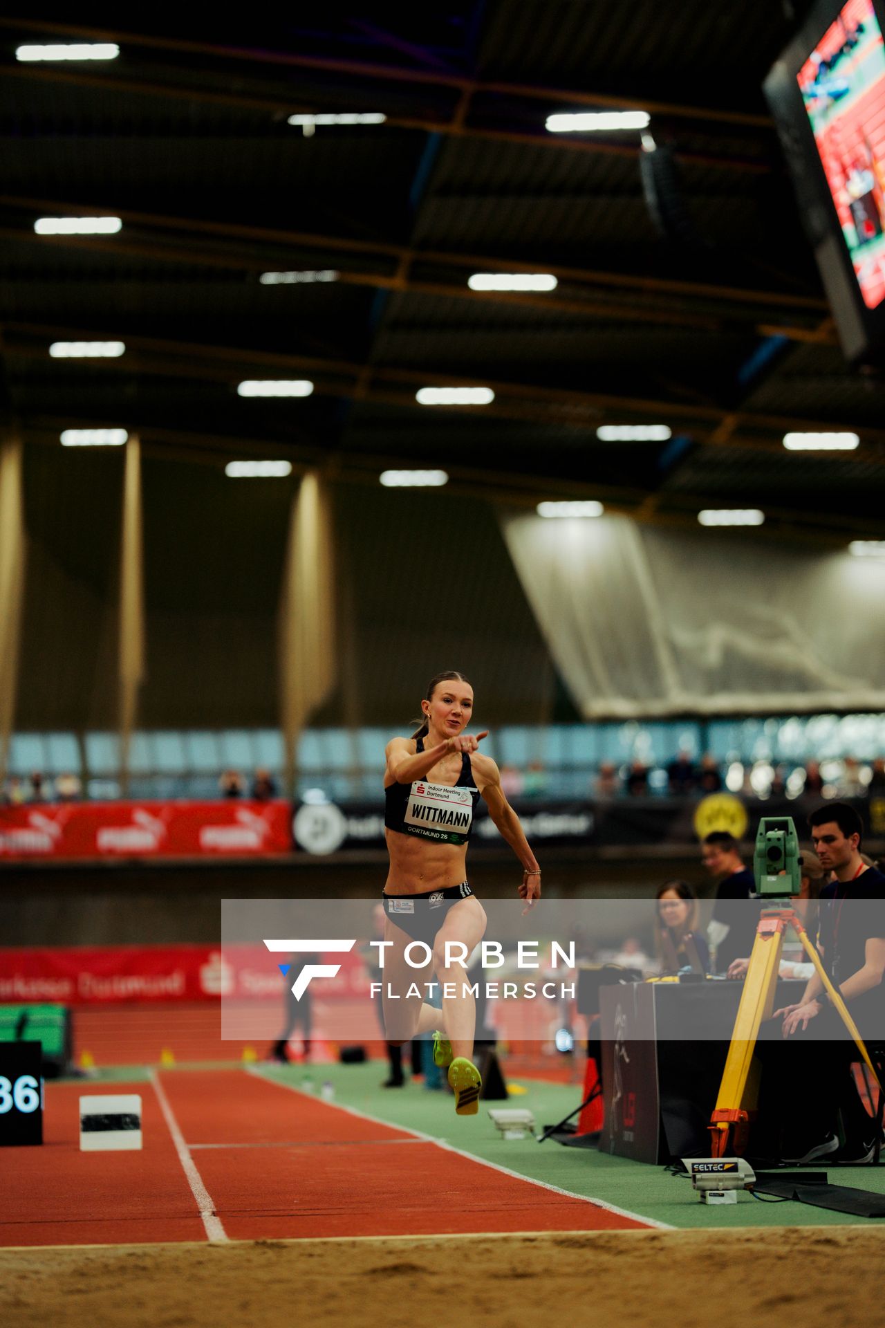 Kira Wittmann (Hannover 96) am 08.02.2026 beim Sparkassen Indoor Meeting in der Helmut-Körnig-Halle in Dortmund