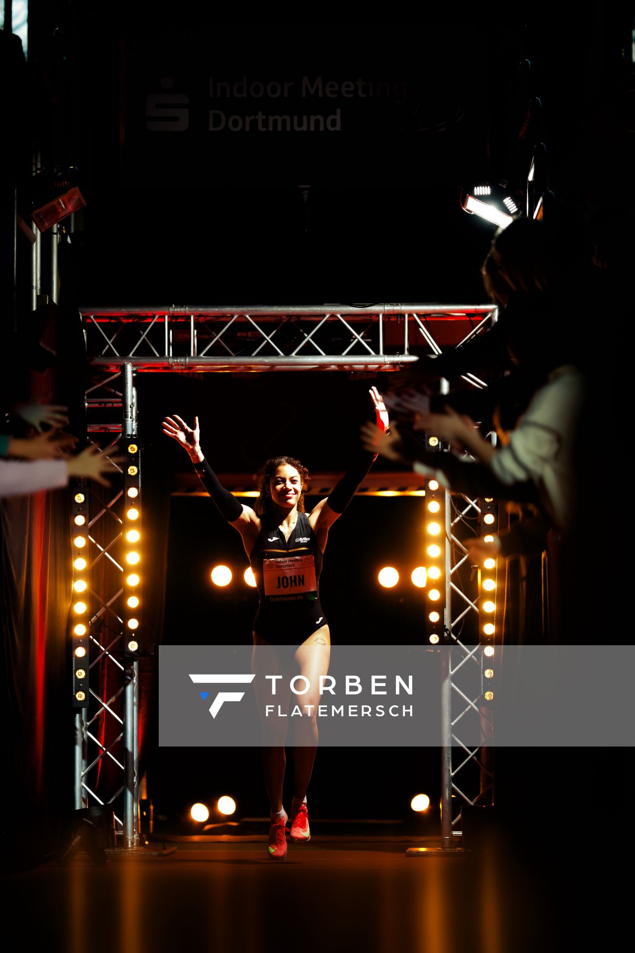 Viola John (LG Brillux Münster) am 08.02.2026 beim Sparkassen Indoor Meeting in der Helmut-Körnig-Halle in Dortmund