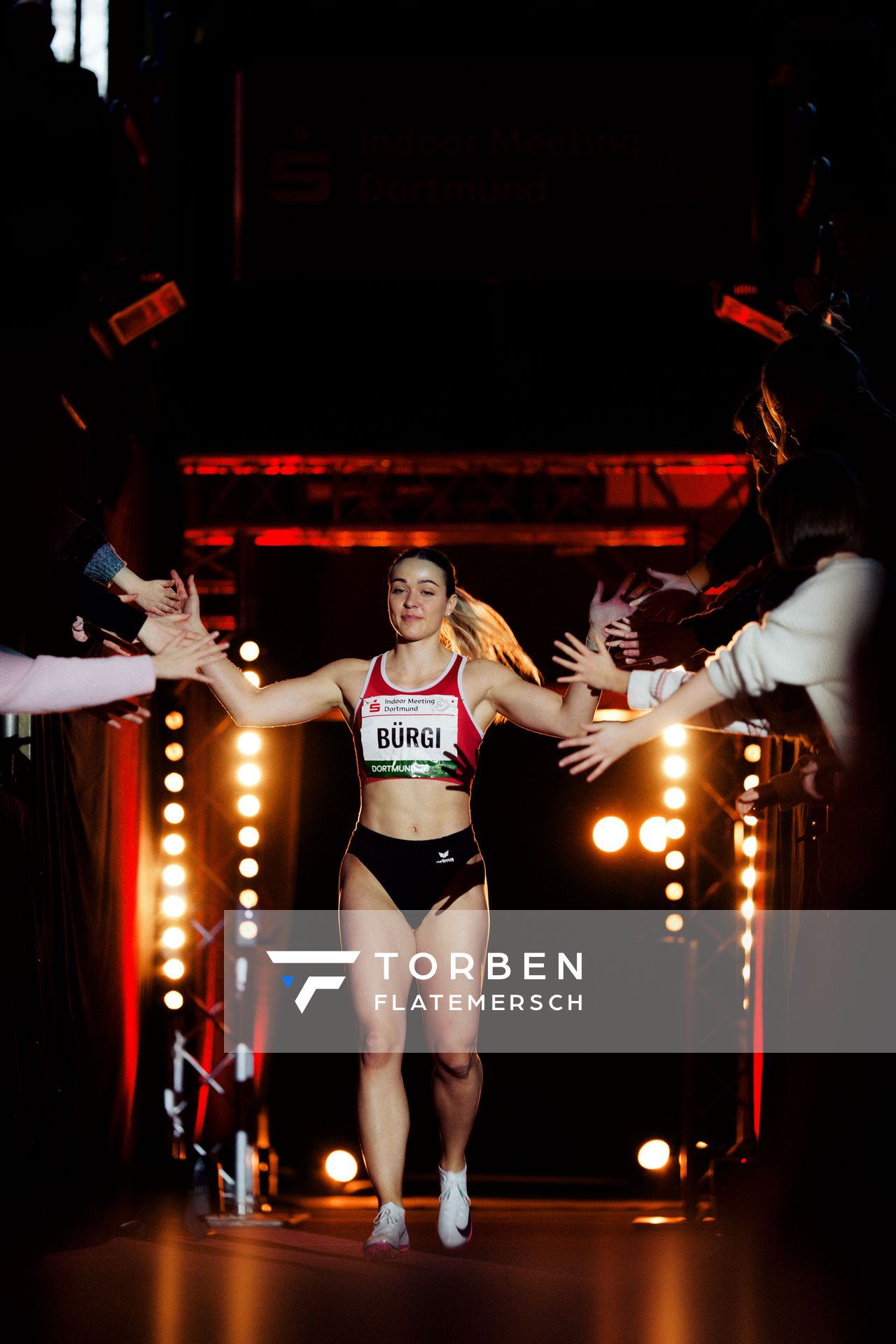 Céline Bürgi (Schweiz) am 08.02.2026 beim Sparkassen Indoor Meeting in der Helmut-Körnig-Halle in Dortmund